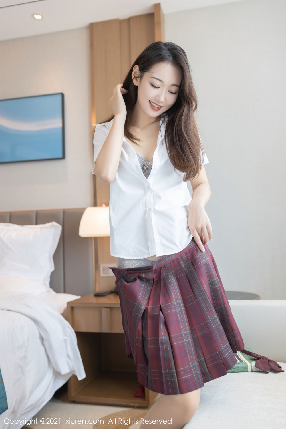 清纯女神唐安琪 JK制服清纯动人