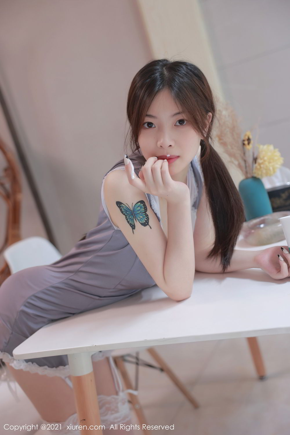 清新美女明日花桃桃 温柔可人的小女仆
