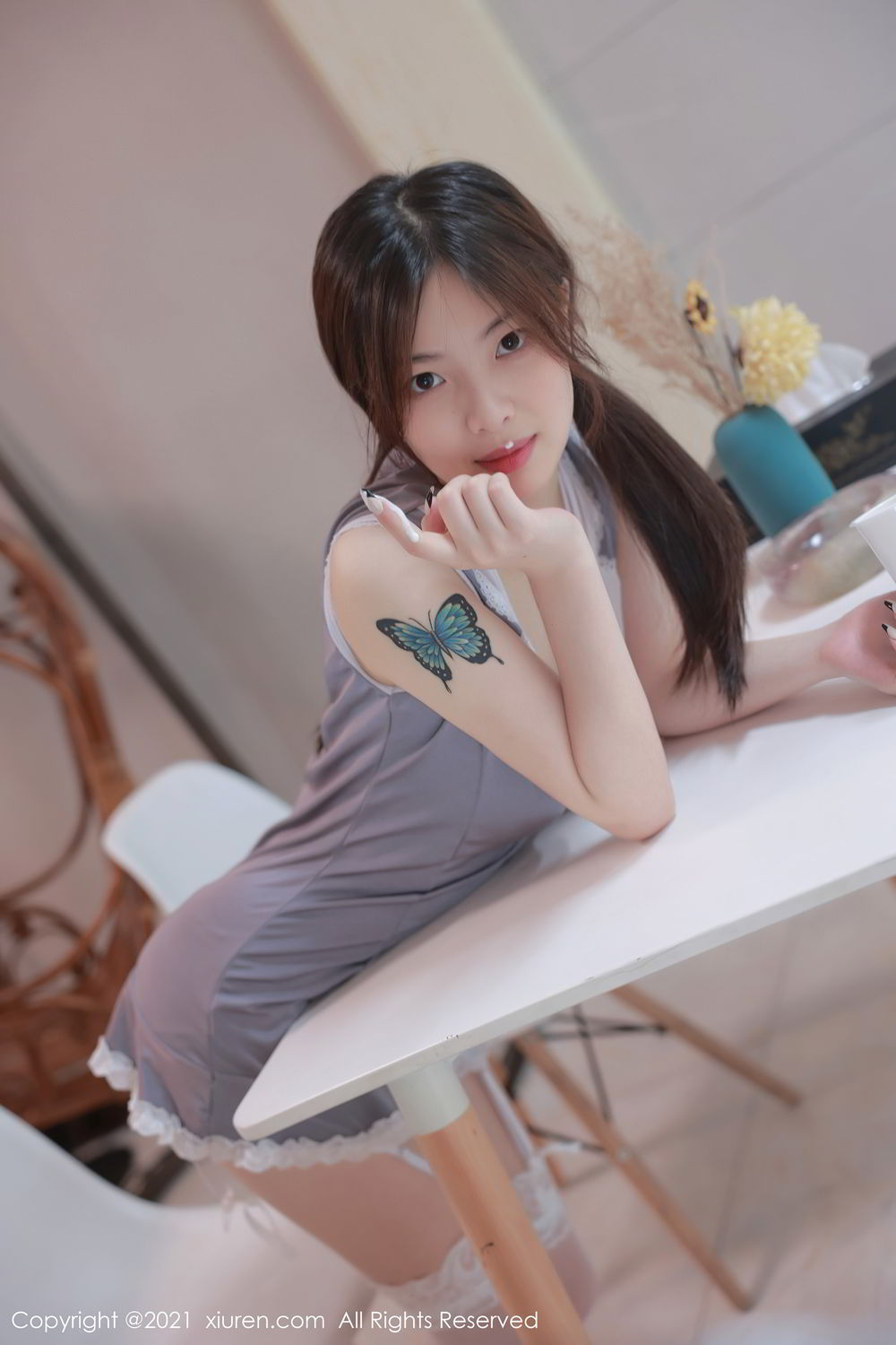 清新美女明日花桃桃 温柔可人的小女仆