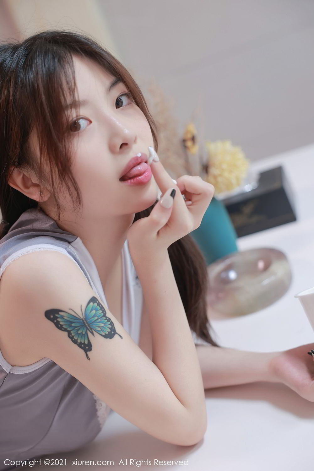 清新美女明日花桃桃 温柔可人的小女仆