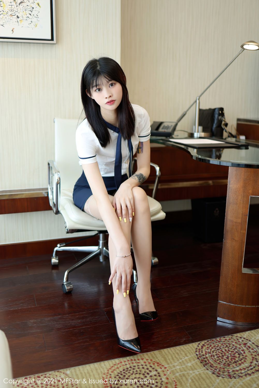 新人模特77qiqi 校园风格学生装