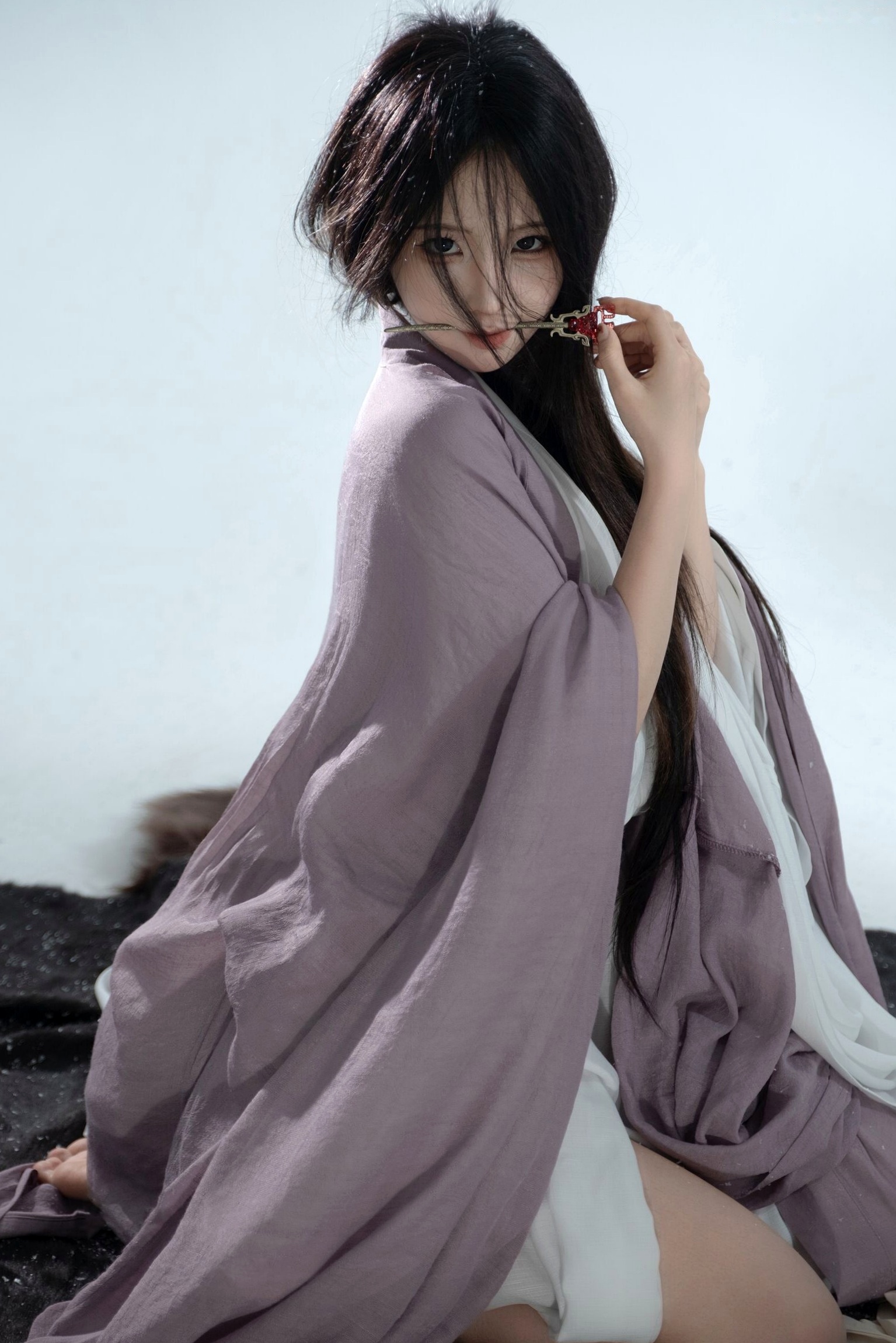 蠢沫沫-妲己 古风仙侠汉服Cosplay写真 绝美清冷妖姬 无圣光大尺度