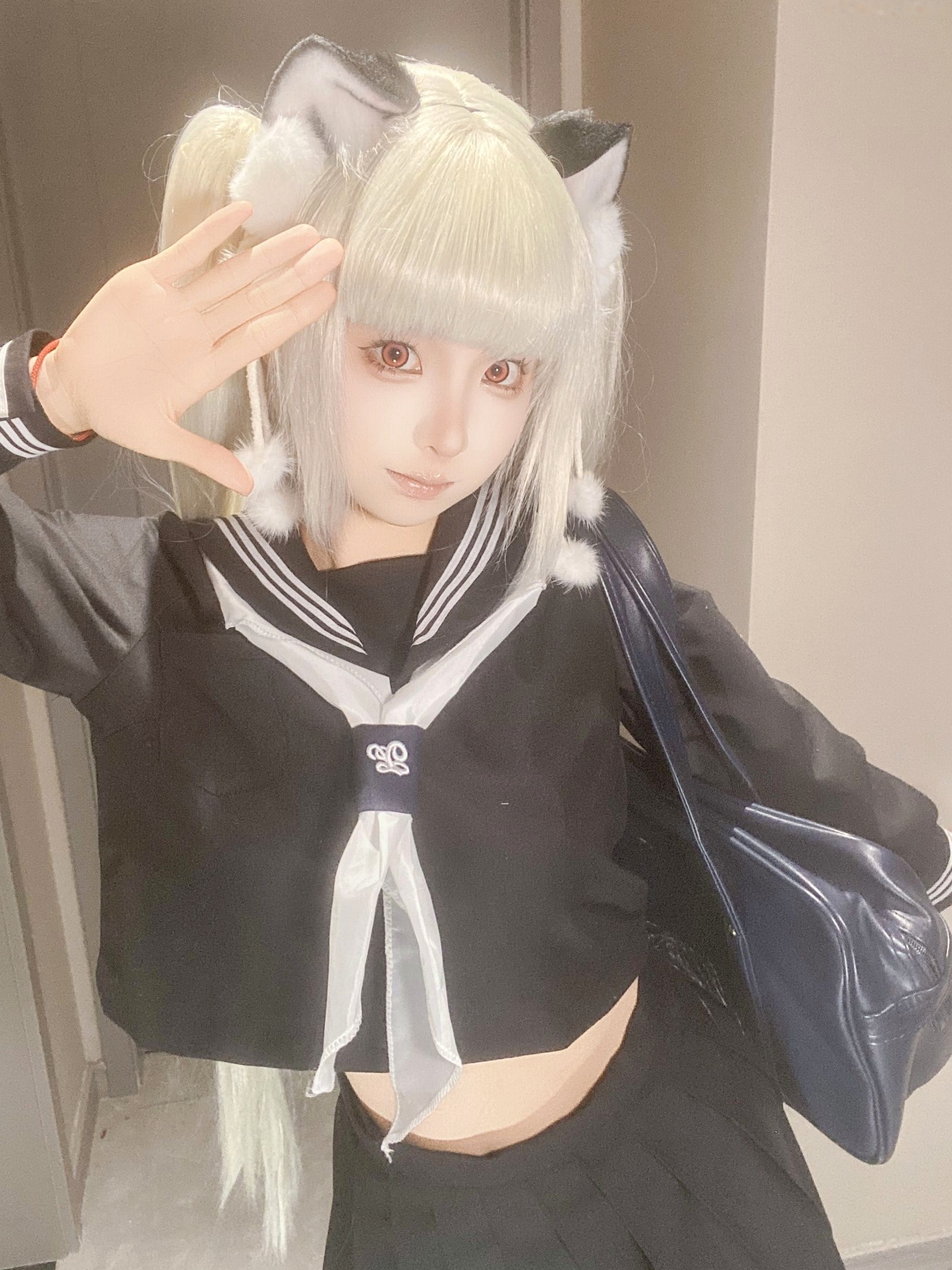 蠢沫沫-7月写真合集 绒绒毛帽蕾丝低胸私房照 萌系童颜巨乳甜美诱惑写真