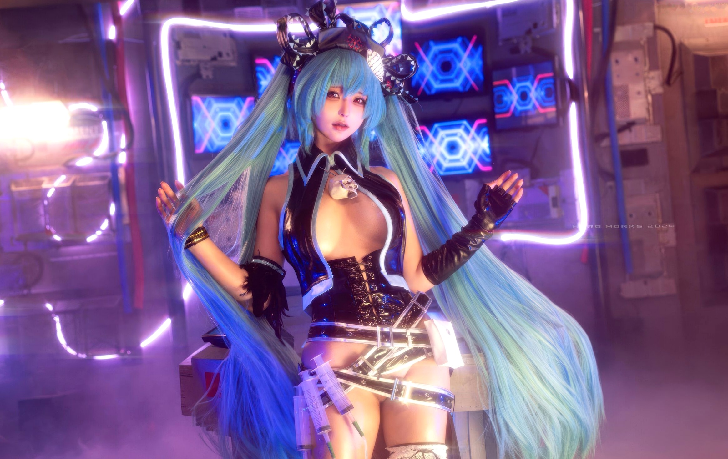 蠢沫沫 - 骸音 赛博朋克暗黑风 Cosplay 性感写真