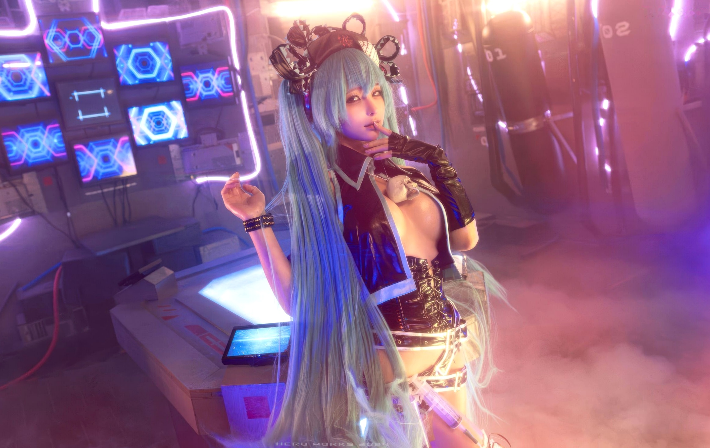 蠢沫沫 - 骸音 赛博朋克暗黑风 Cosplay 性感写真