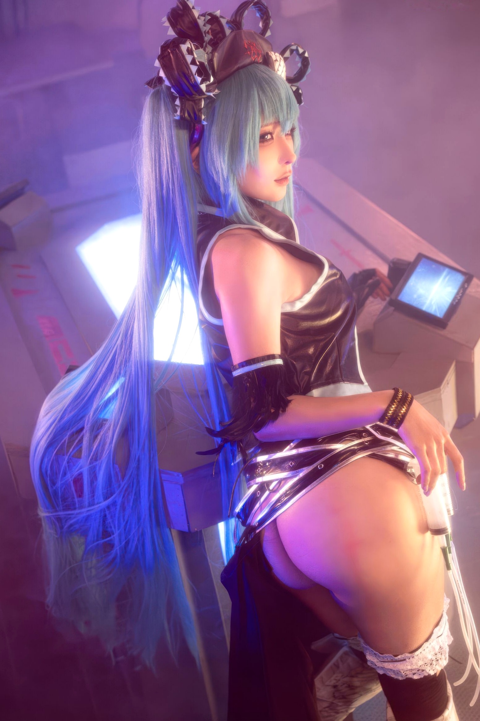 蠢沫沫 - 骸音 赛博朋克暗黑风 Cosplay 性感写真