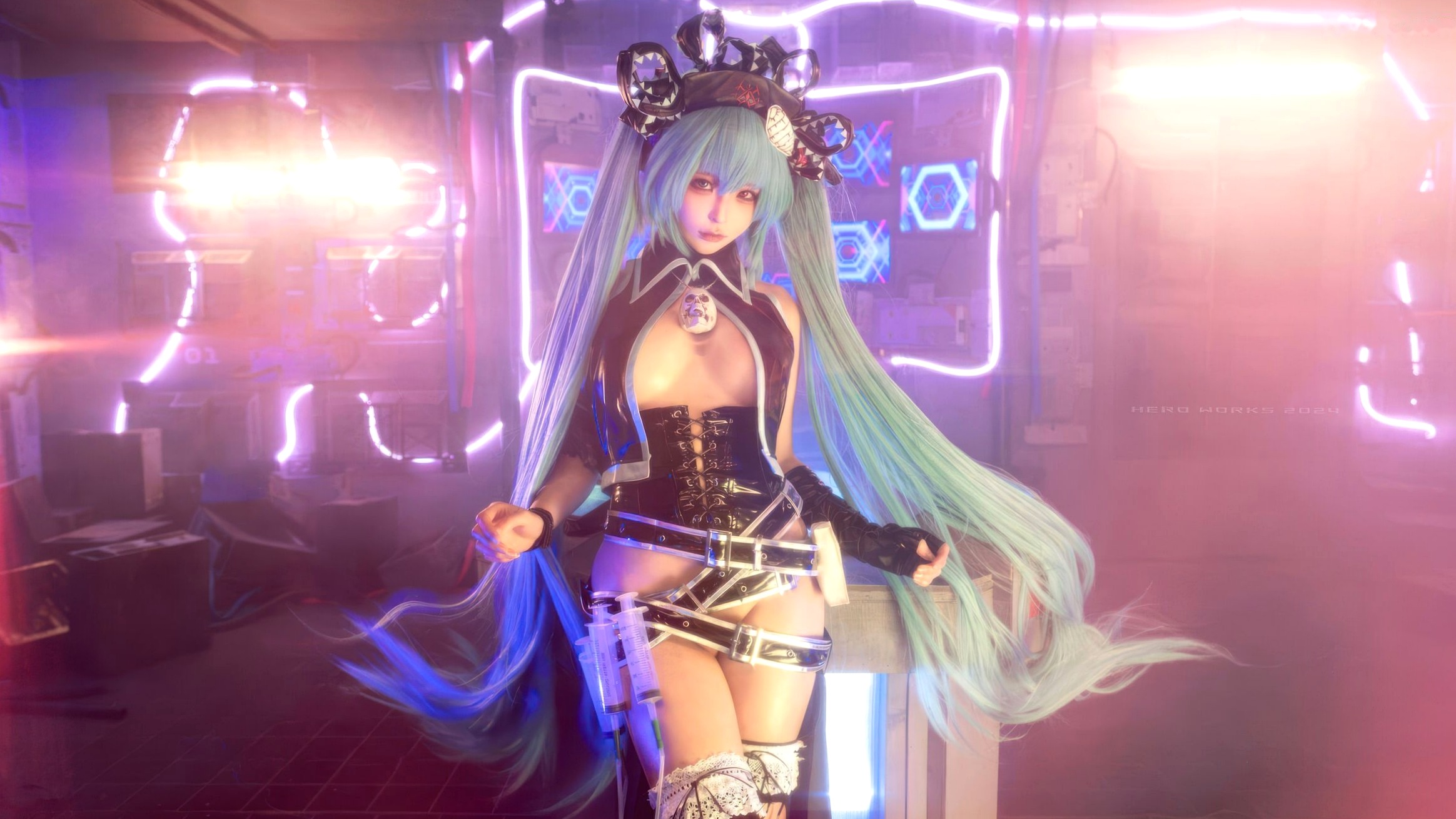 蠢沫沫 - 骸音 赛博朋克暗黑风 Cosplay 性感写真