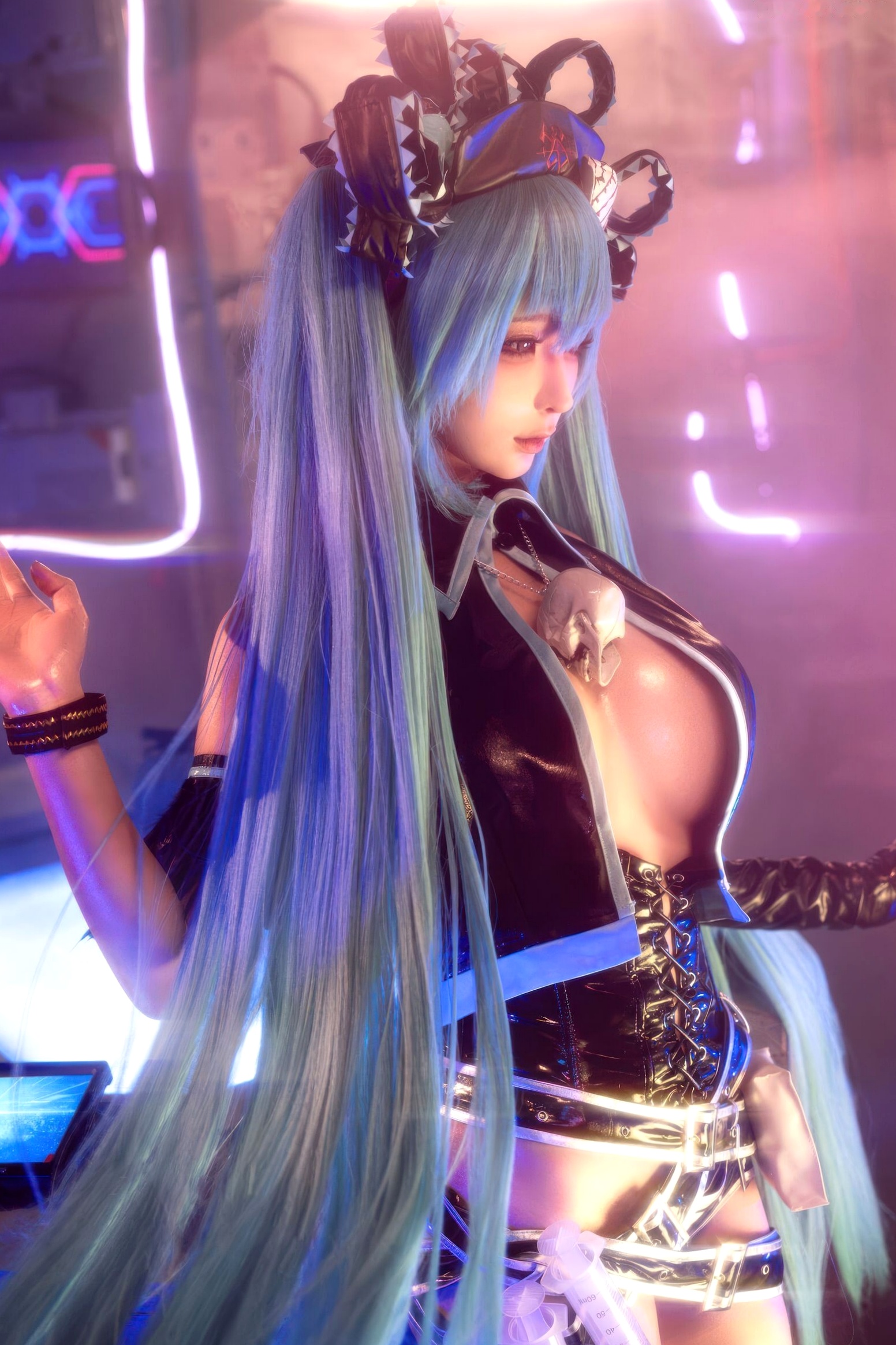蠢沫沫 - 骸音 赛博朋克暗黑风 Cosplay 性感写真