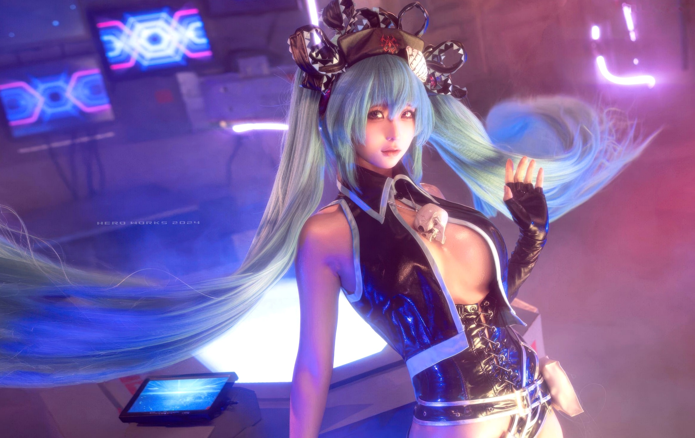 蠢沫沫 - 骸音 赛博朋克暗黑风 Cosplay 性感写真