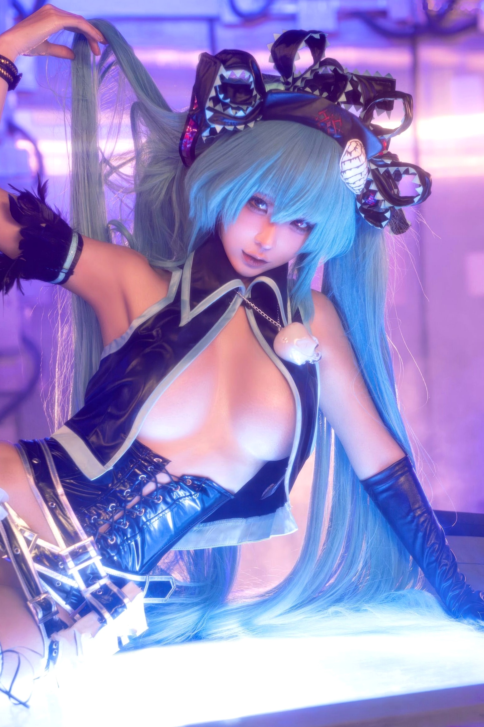 蠢沫沫 - 骸音 赛博朋克暗黑风 Cosplay 性感写真