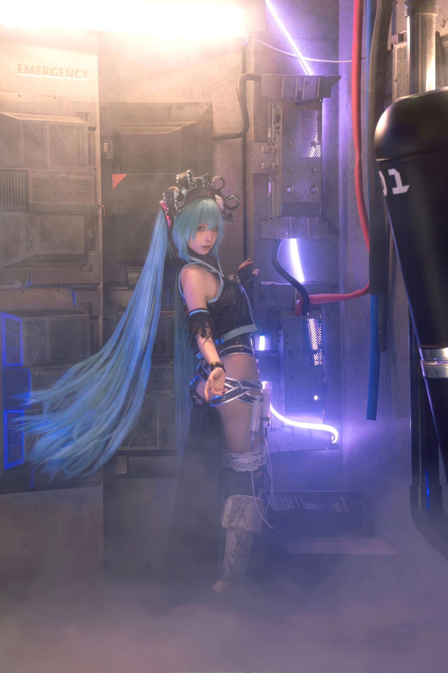 蠢沫沫 - 骸音 赛博朋克暗黑风 Cosplay 性感写真