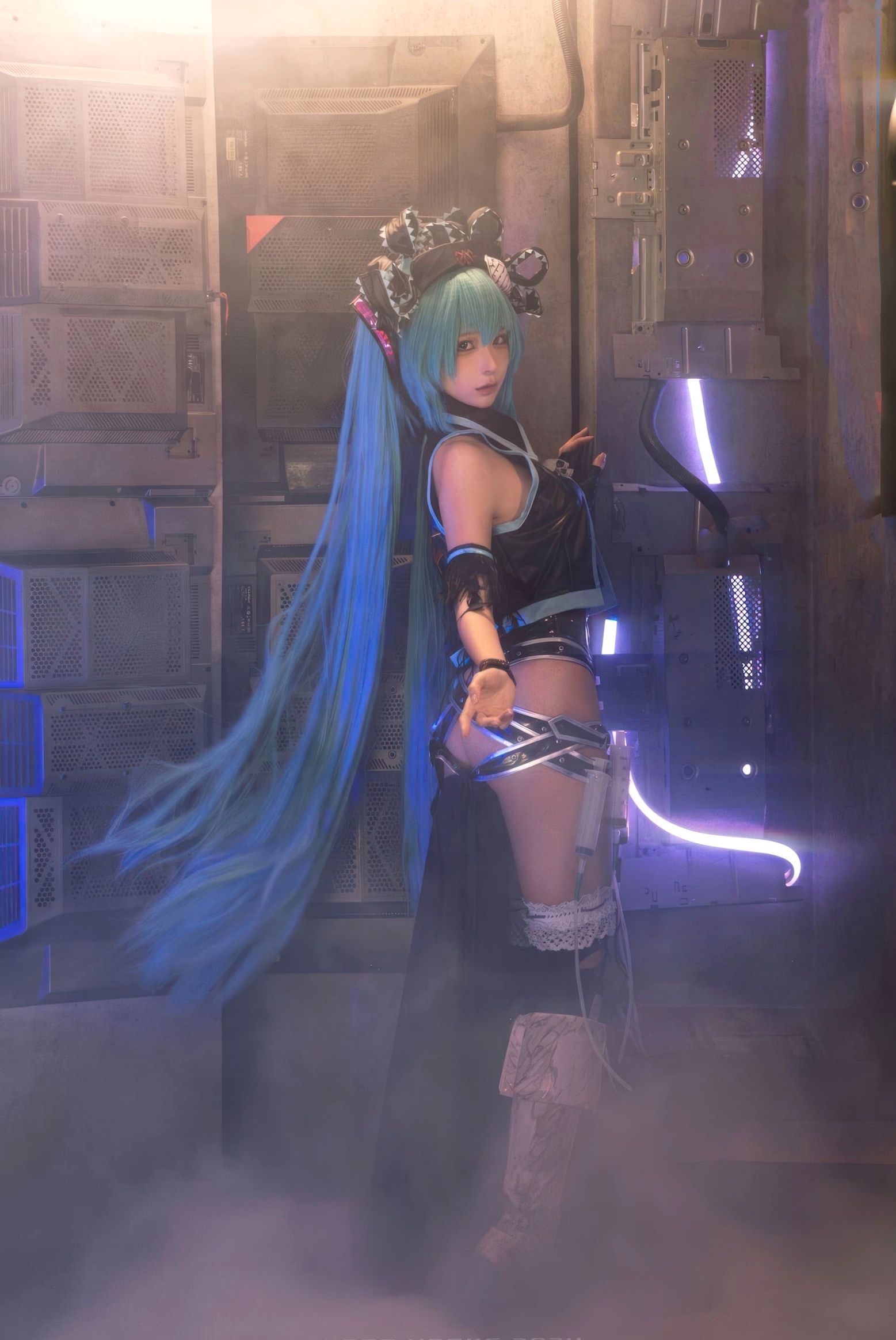 蠢沫沫 - 骸音 赛博朋克暗黑风 Cosplay 性感写真