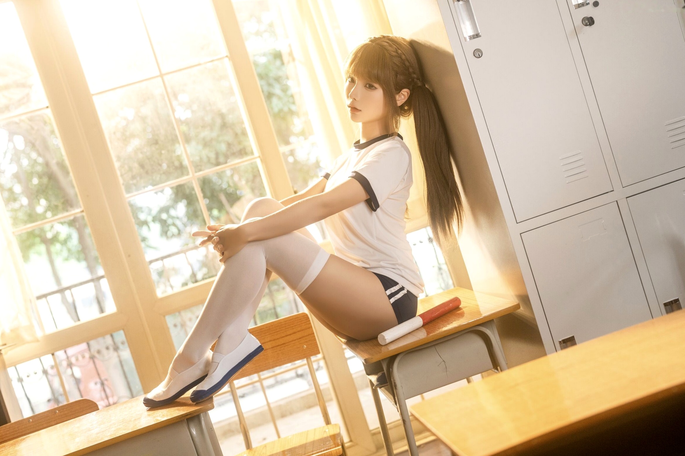 蠢沫沫-《体操室》日系体操服绳艺诱惑写真大尺度角色扮演