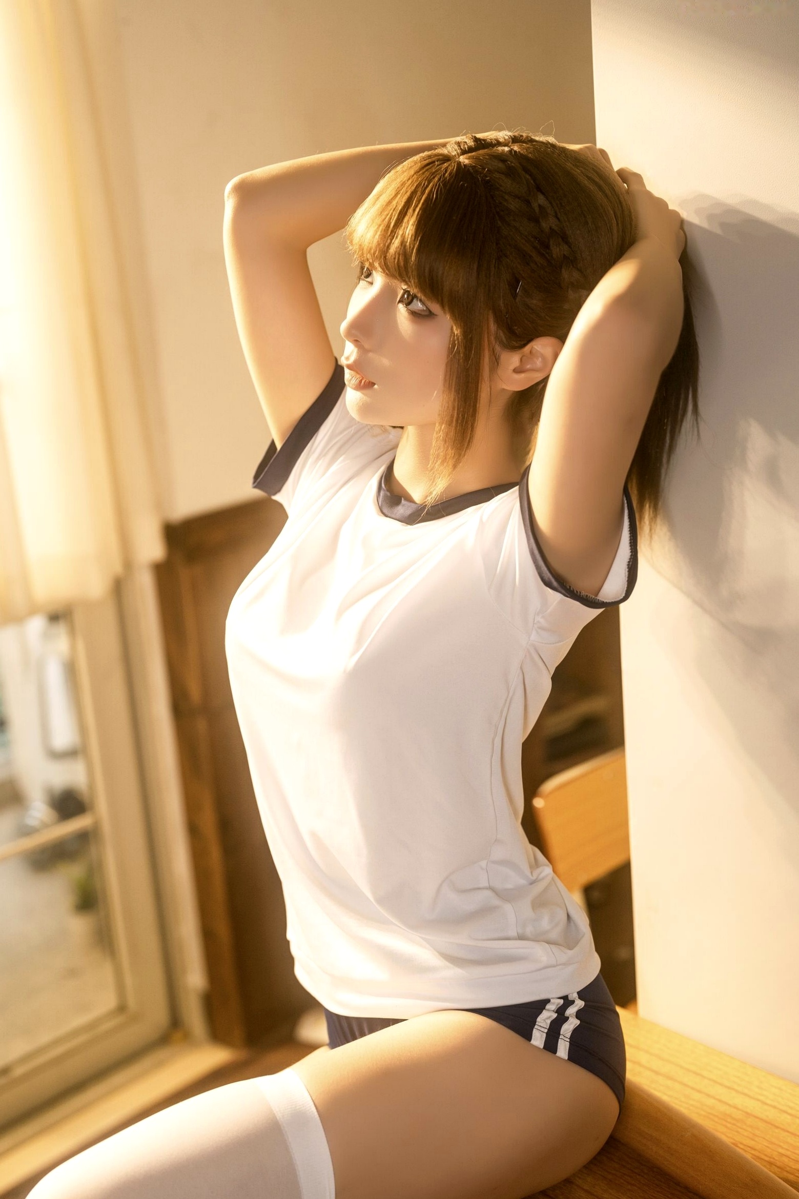蠢沫沫-《体操室》日系体操服绳艺诱惑写真大尺度角色扮演