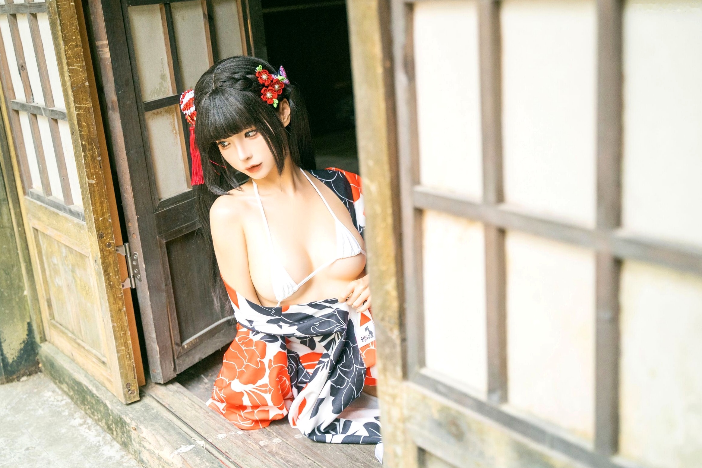 蠢沫沫-T2订阅1《祭》日式和服萌系性感私房写真