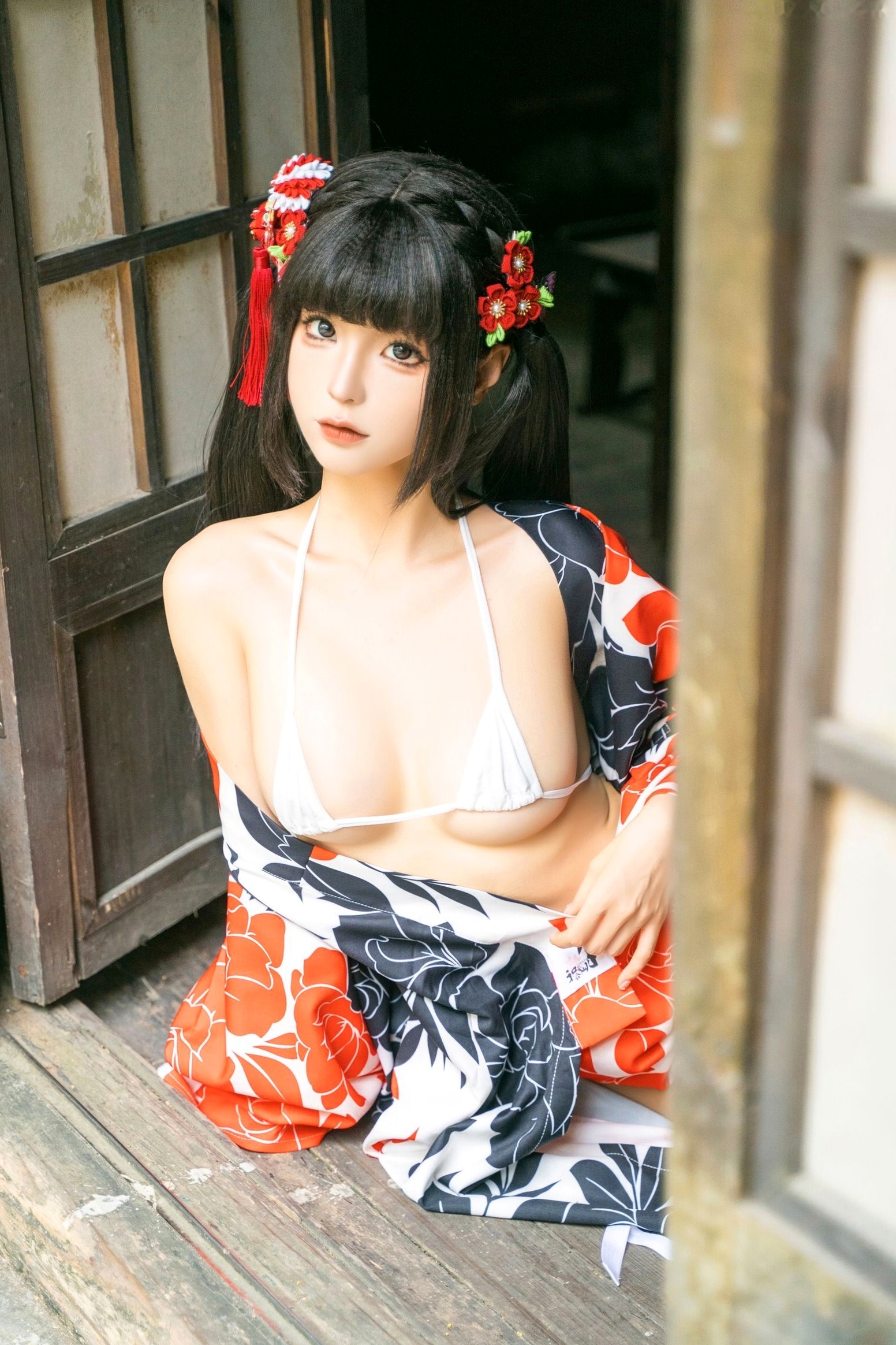 蠢沫沫-T2订阅1《祭》日式和服萌系性感私房写真