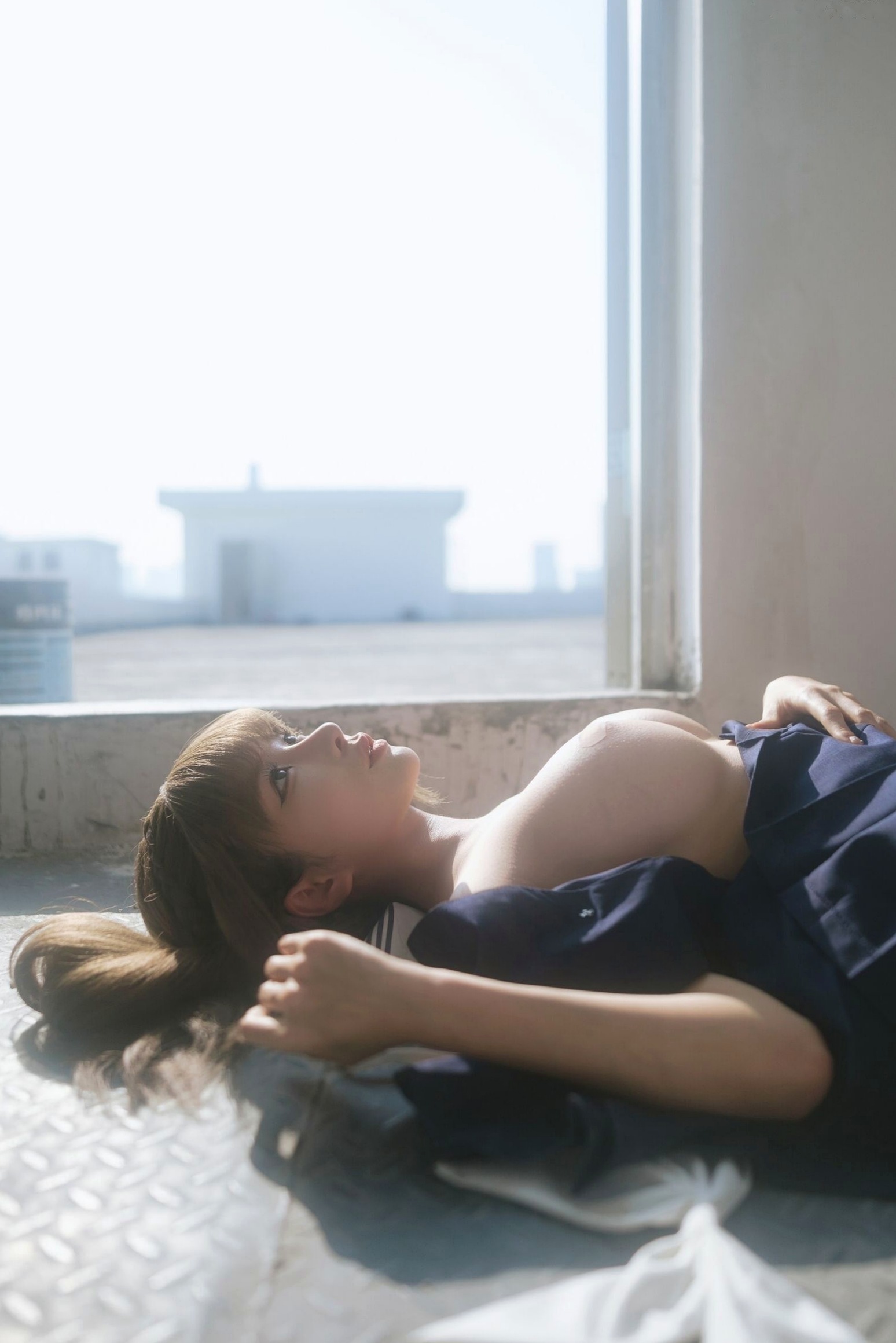 《蠢沫沫-午后-Afternoon》日系水手制服黑丝性感大尺度私房写真