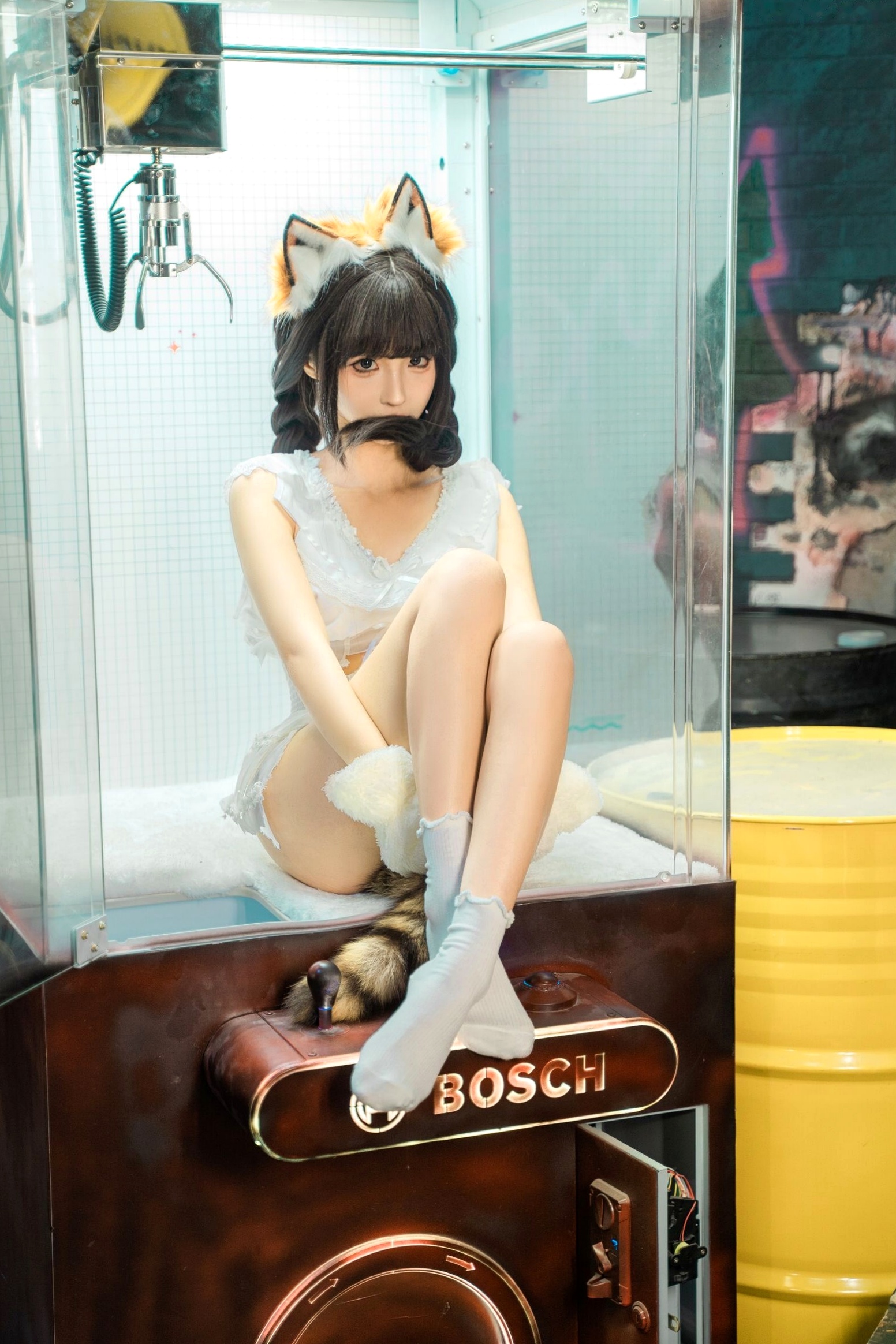 蠢沫沫《娃娃机》兽耳萌妹角色扮演写真 甜美性感诱惑私房