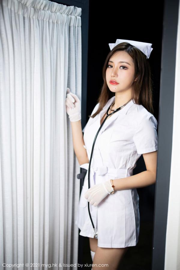 綺裡嘉 绮里嘉 绮里嘉的杭州旅拍 护士制服主题系列第2张图片