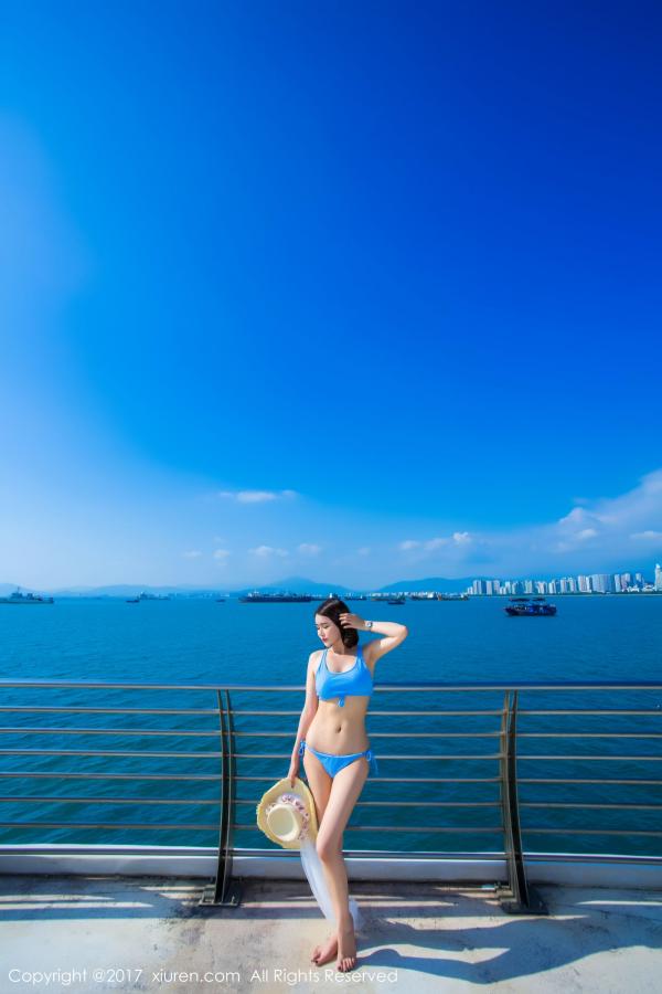凯竹Vision 萌尤星凯竹 女神廿十三亚旅拍 海景邮轮美人相伴第34张图片