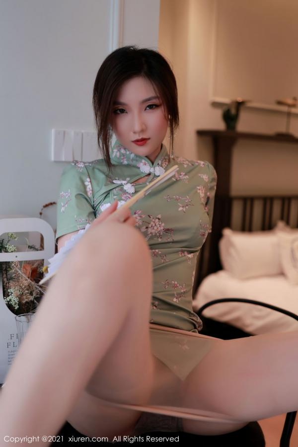 刘艾琳  轻熟模特刘艾琳 古典韵味的旗袍第25张图片