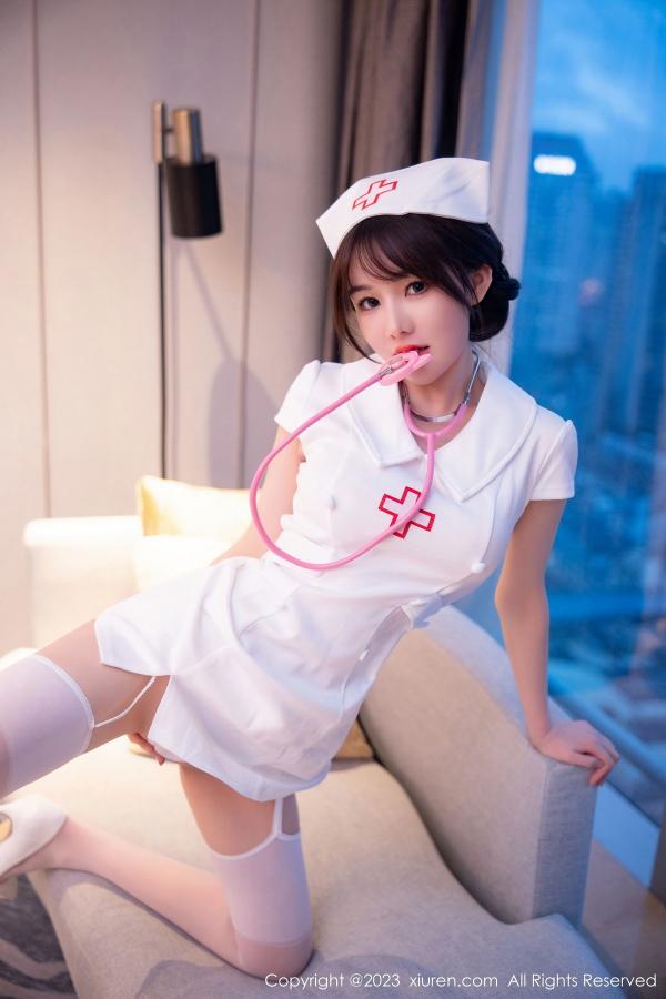 婠婠么  [XiuRen]高清写真图 2023.02.06 No.6221 婠婠么 护士服丝袜第37张图片