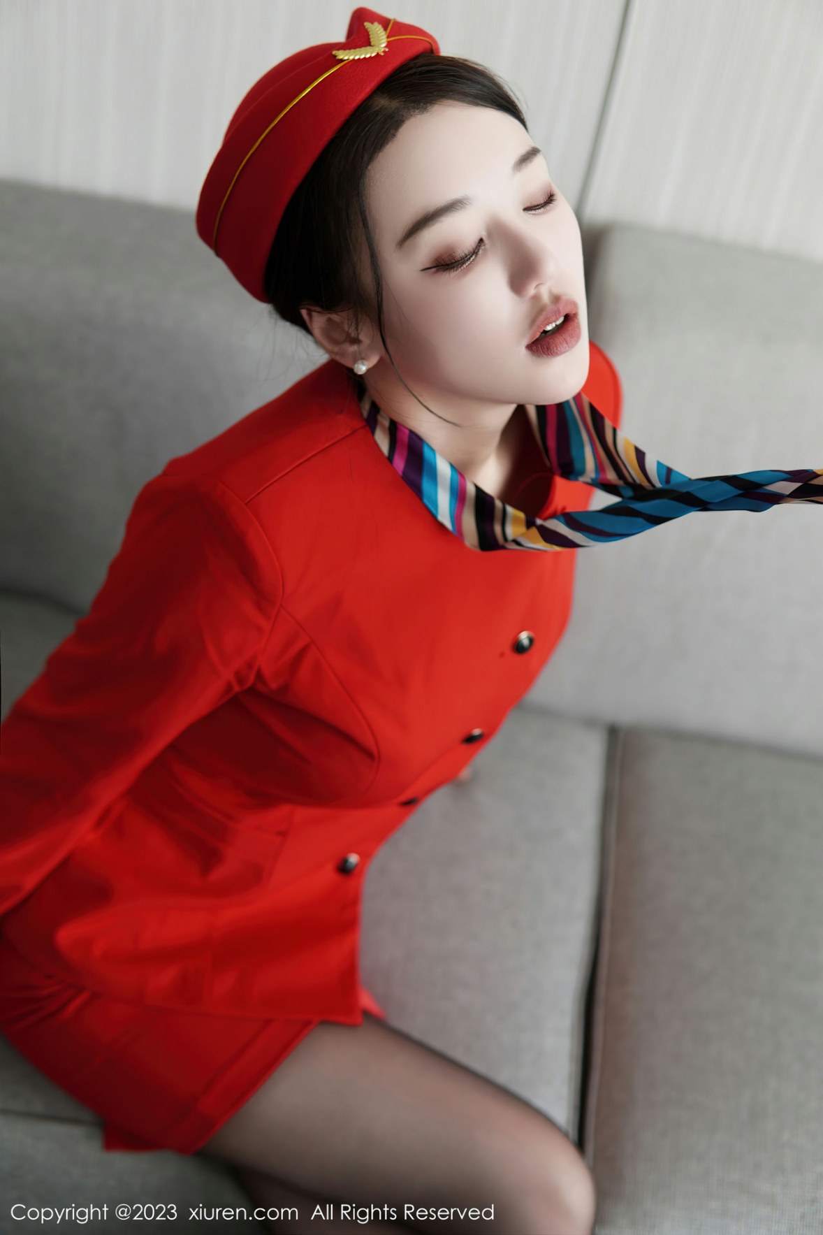 [XiuRen]高清写真图 2023.01.05 No.6088 米娜MnaL 制服黑丝