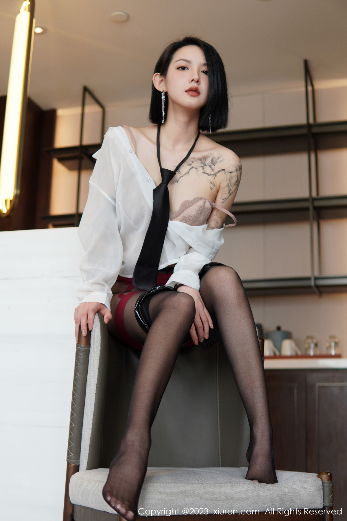 [XiuRen]高清写真图 2023.01.19 No.6158 乔一一 蕾丝内衣