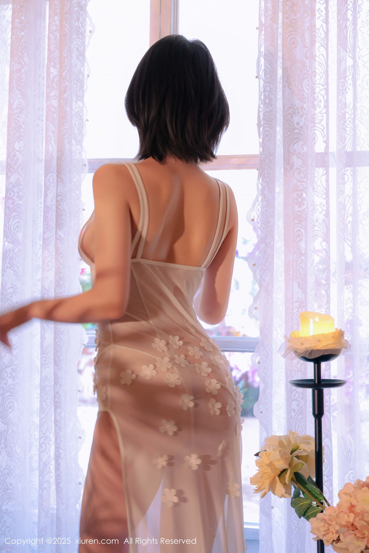 [XiuRen]高清写真图 2025.02.21 No.9920 小橘子orange 薄透连衣裙