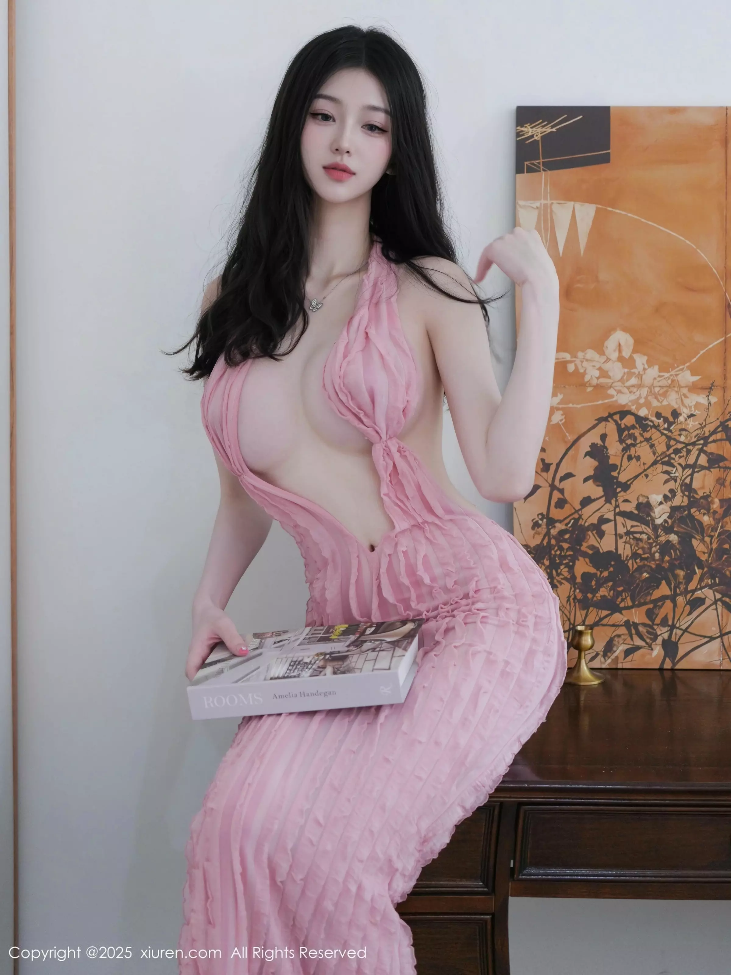 [XiuRen]高清写真图 2025.05.22 No.10309 白小蝶 粉色连衣裙