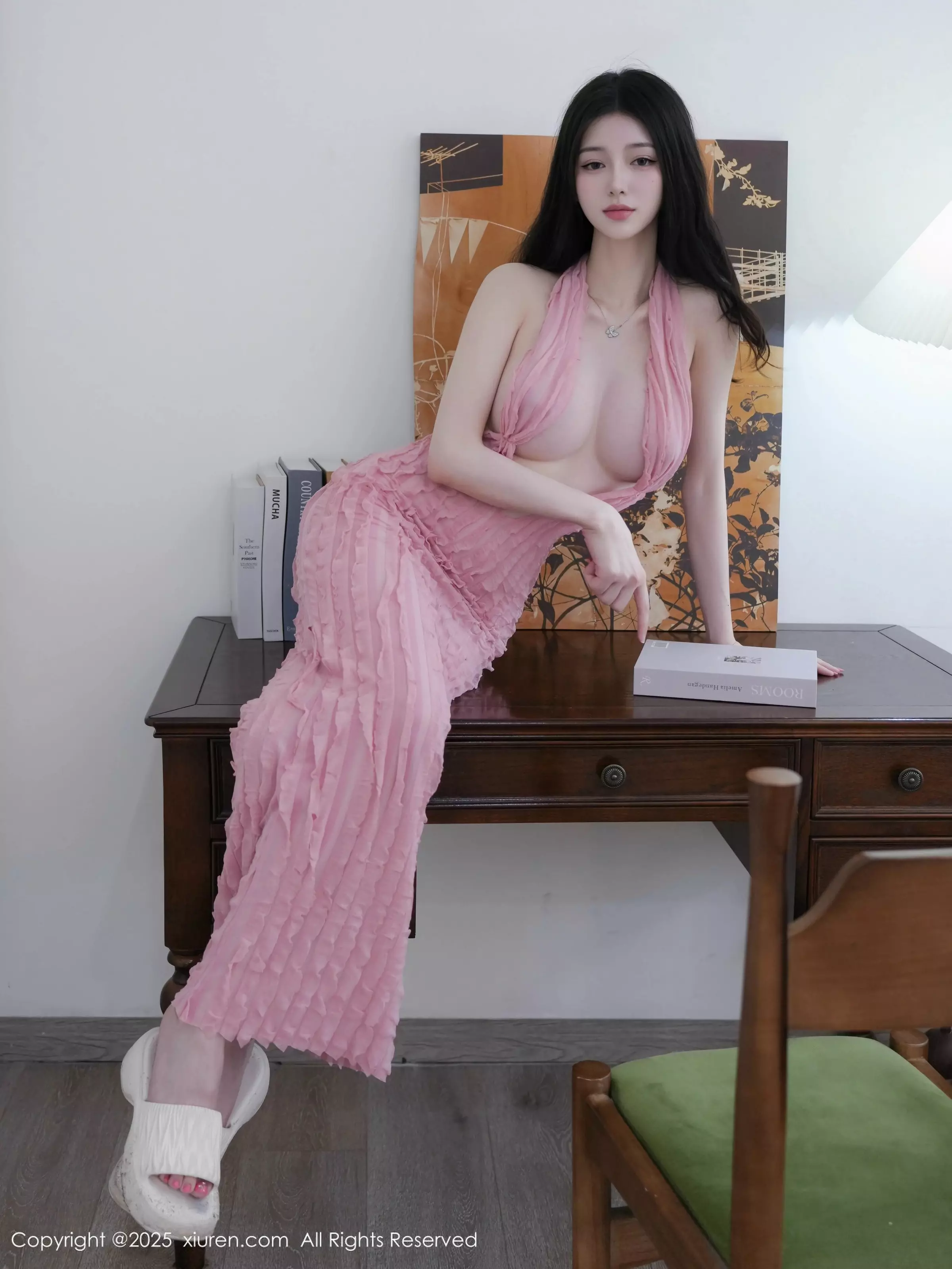[XiuRen]高清写真图 2025.05.22 No.10309 白小蝶 粉色连衣裙