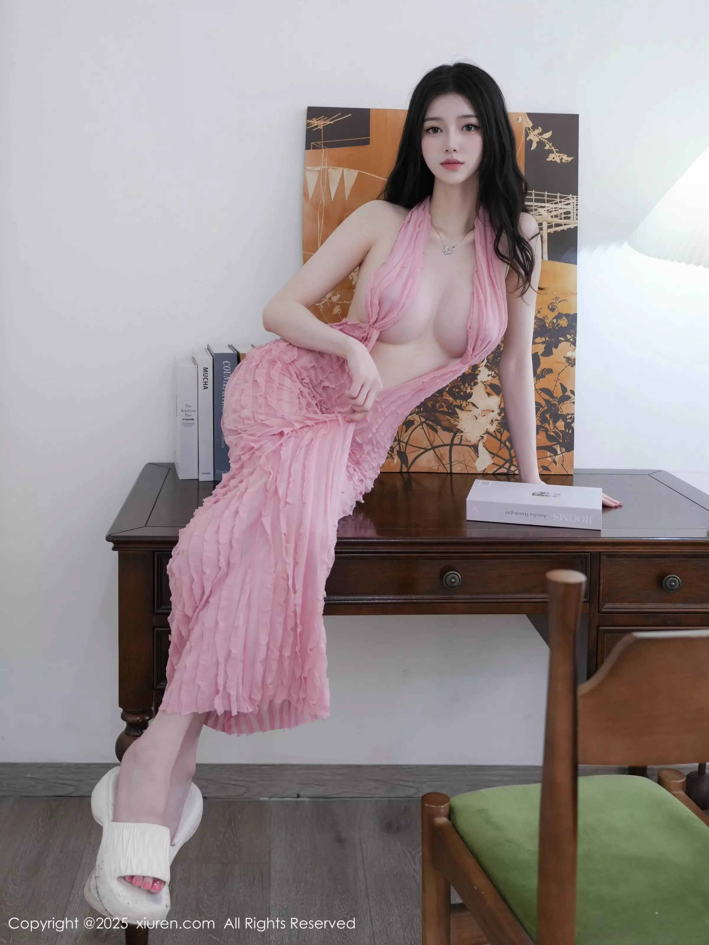 [XiuRen]高清写真图 2025.05.22 No.10309 白小蝶 粉色连衣裙