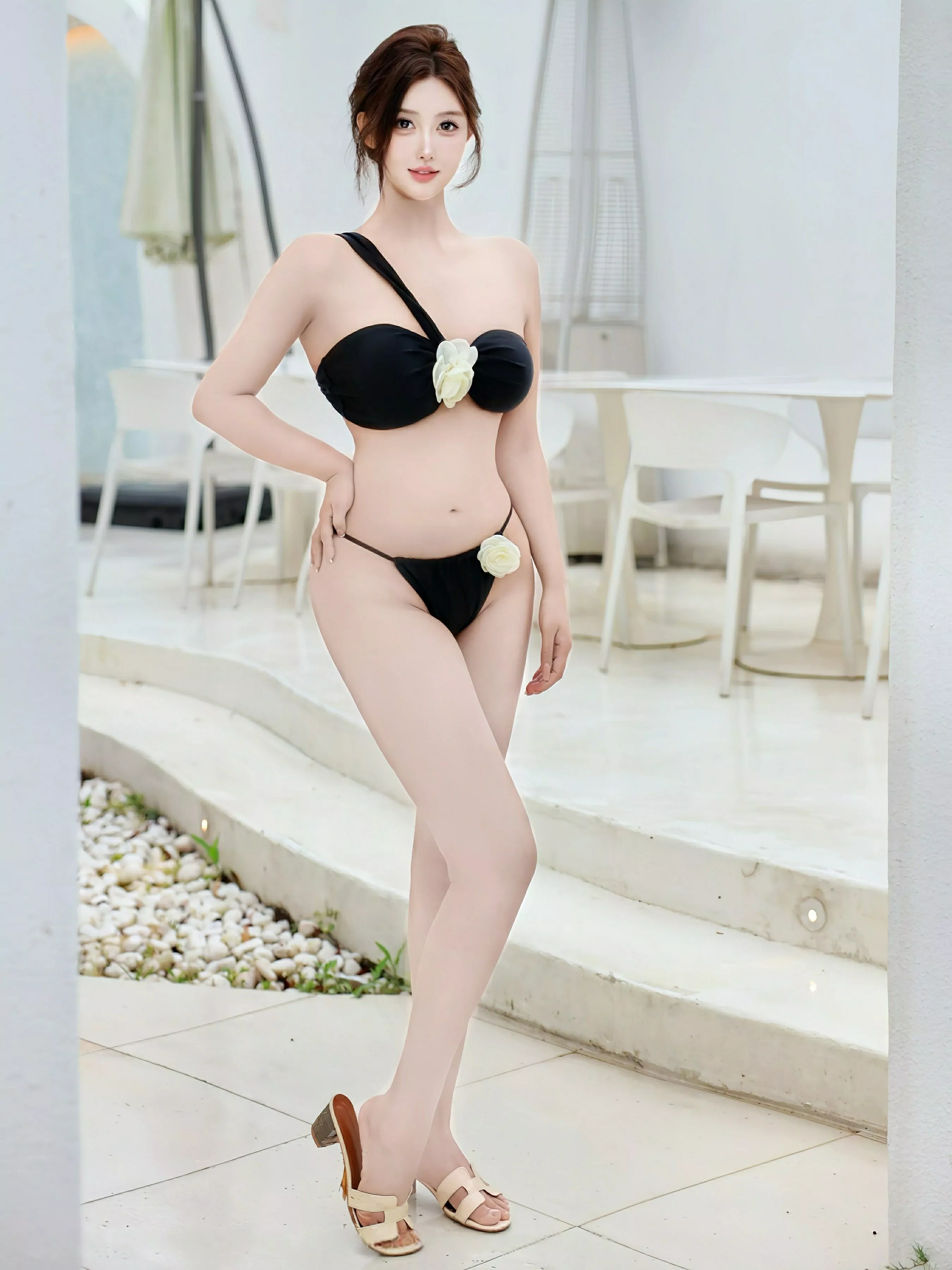 [XiuRen]高清写真图 2025.06.17 No.10418 金允希Yuki 深色比基尼