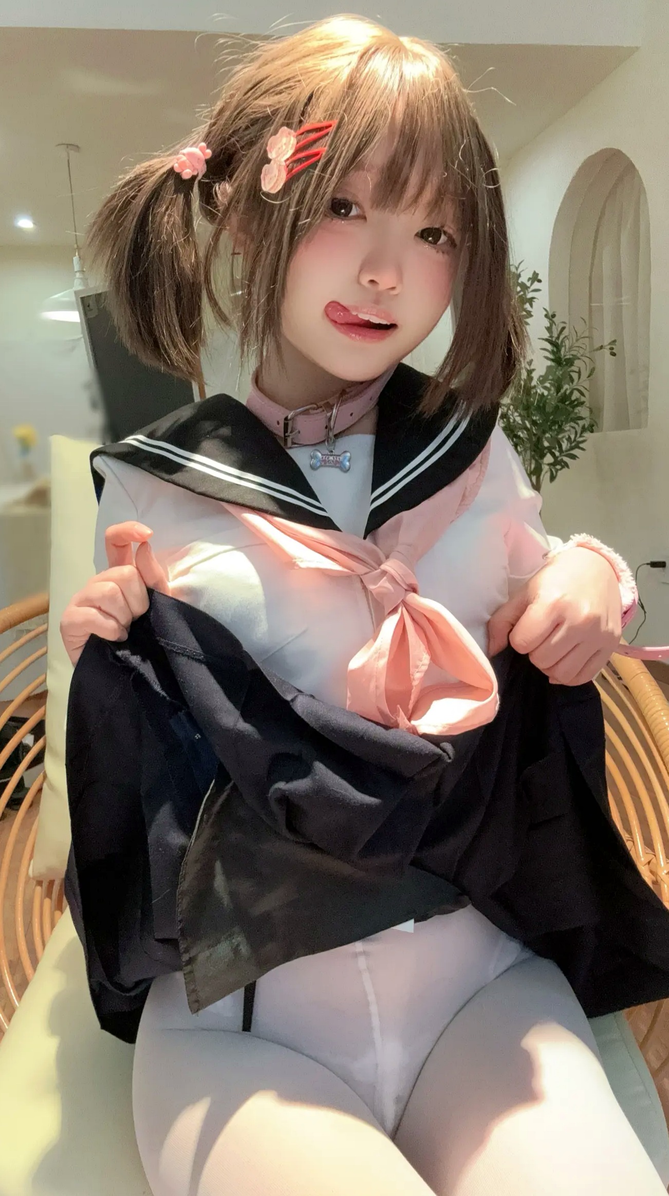 Gallery - 神沢永莉 - 就这样圈住我吧 萌系水手制服白丝私房写真 [65P] 制服萌系角色扮演诱惑丝袜 女神私房照_秀色女神 - image 8