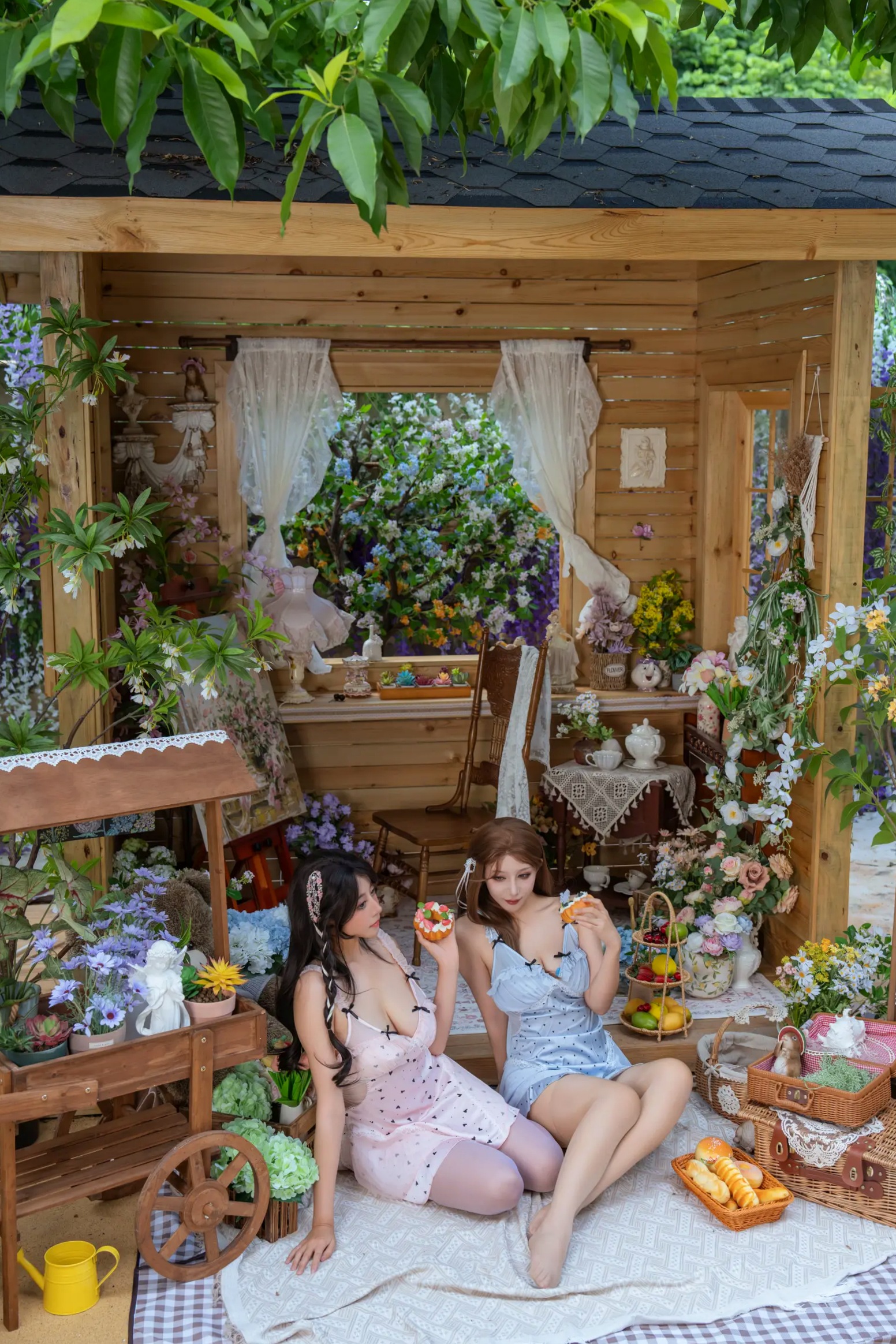 Gallery - 云溪溪 - 奶桃桃×奈汐酱nice 花眠 [90P] 女神私房照_秀色女神 - image 7
