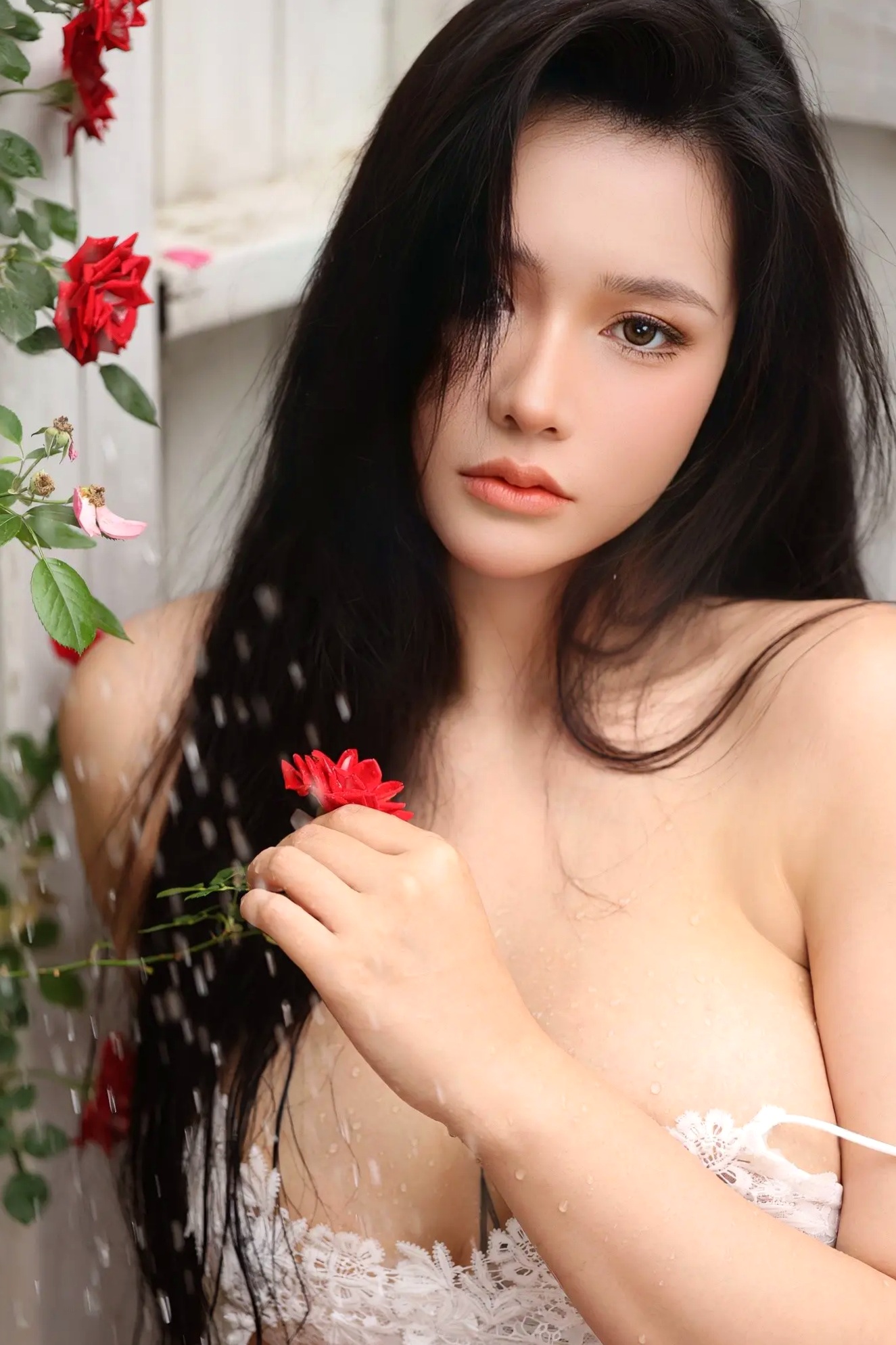 Gallery - 娜比 - 火辣性感冷艳女神毛绒外套热裤时尚写真 [181P]性感冷艳美腿尤物户外气质白嫩 女神私房照_秀色女神 - image 24