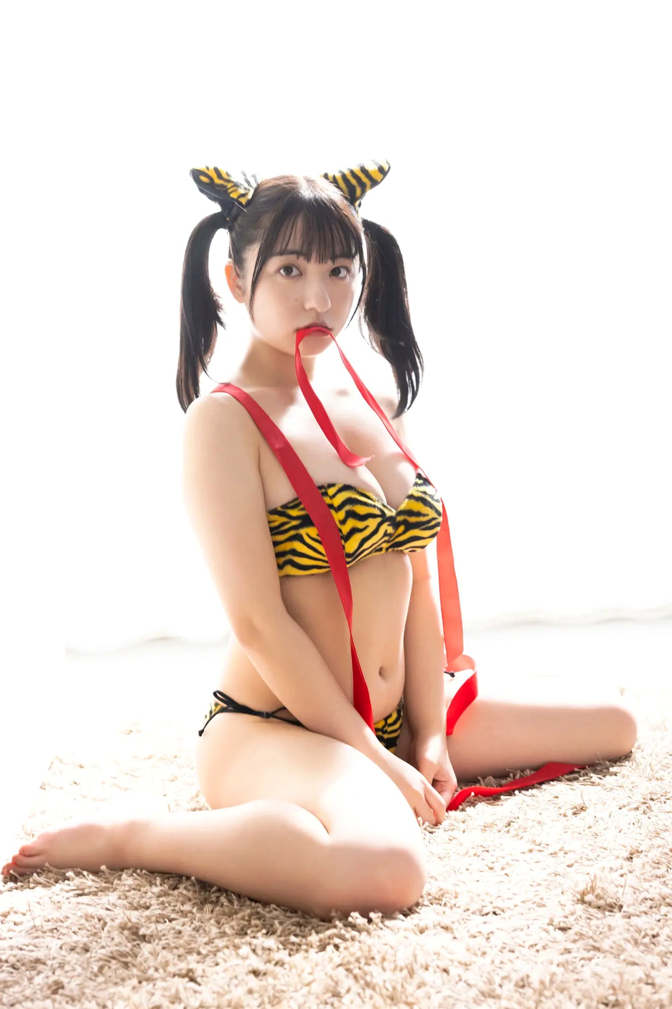 麻倉瑞季 - ミスマガのアソビバ！ 年末年始干支コスプレSP [36P] 虎纹比基尼萌系角色扮演写真