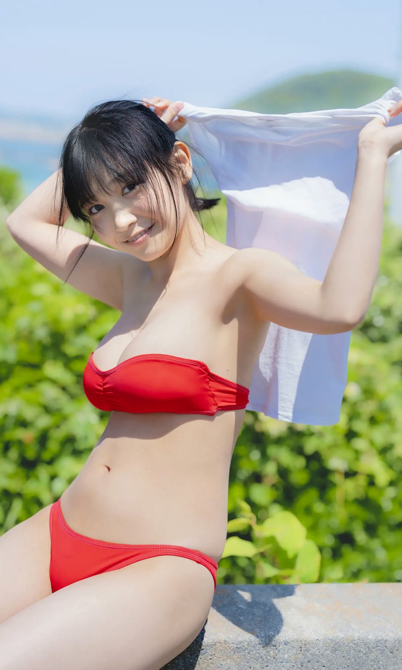 紀内乃秋 - 所属0日デビュー 阳光海边清纯比基尼与治愈连衣裙写真 [69P]