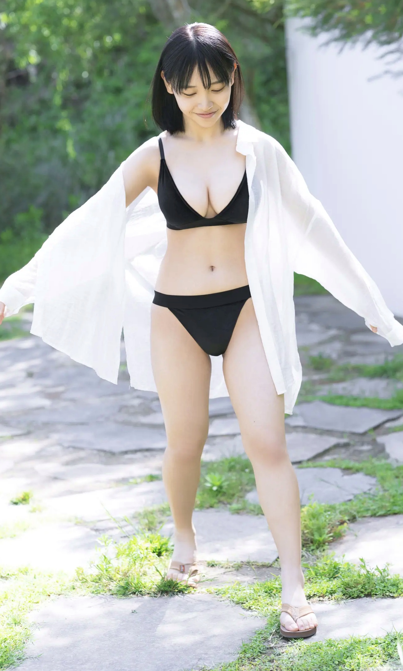 紀内乃秋 - 所属0日デビュー 阳光海边清纯比基尼与治愈连衣裙写真 [69P]