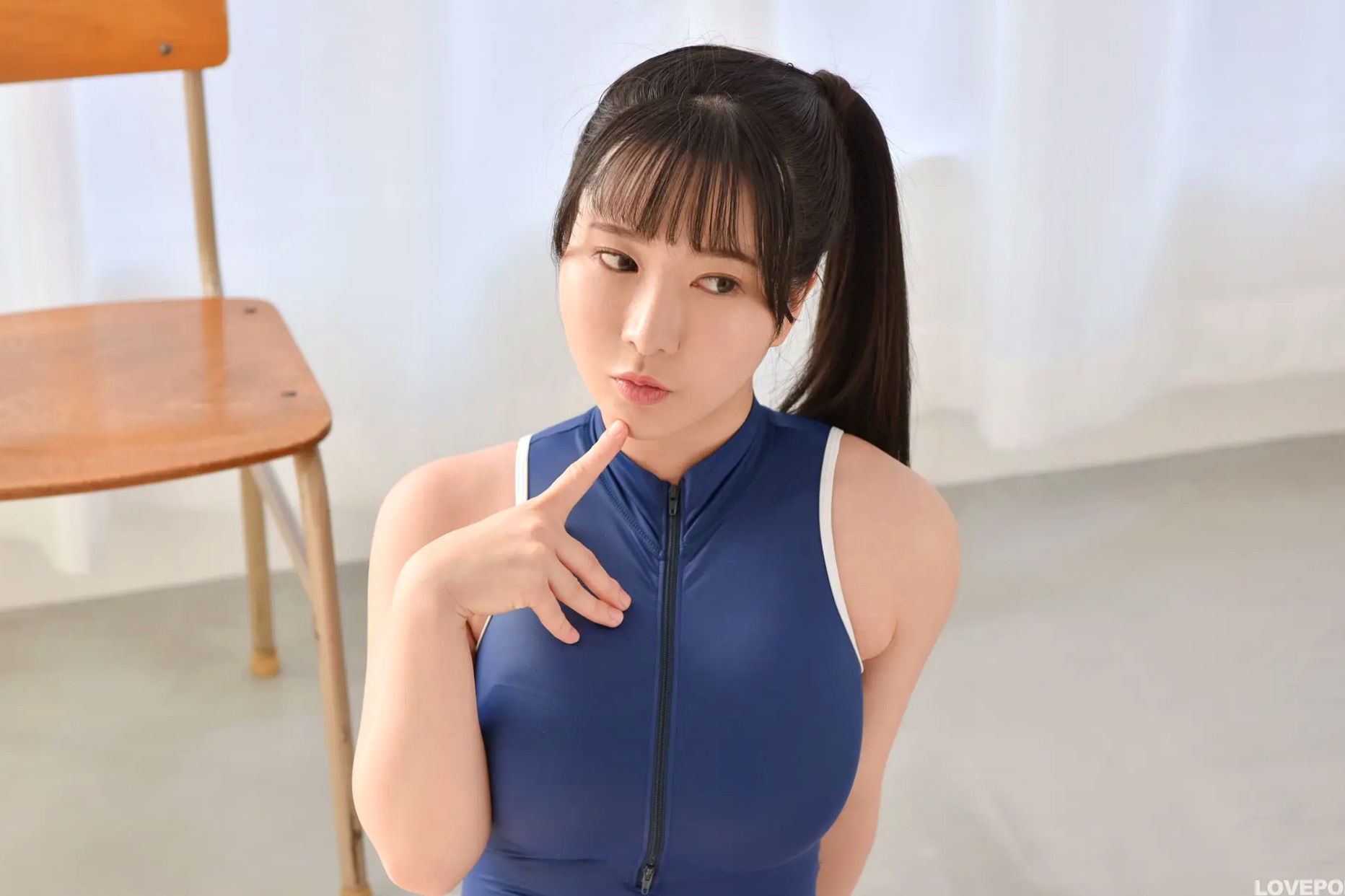 [LOVEPOP] Luna Amemiya 雨宮留菜 Photoset 01 [104P] 蓝色竞技泳衣性感私房写真