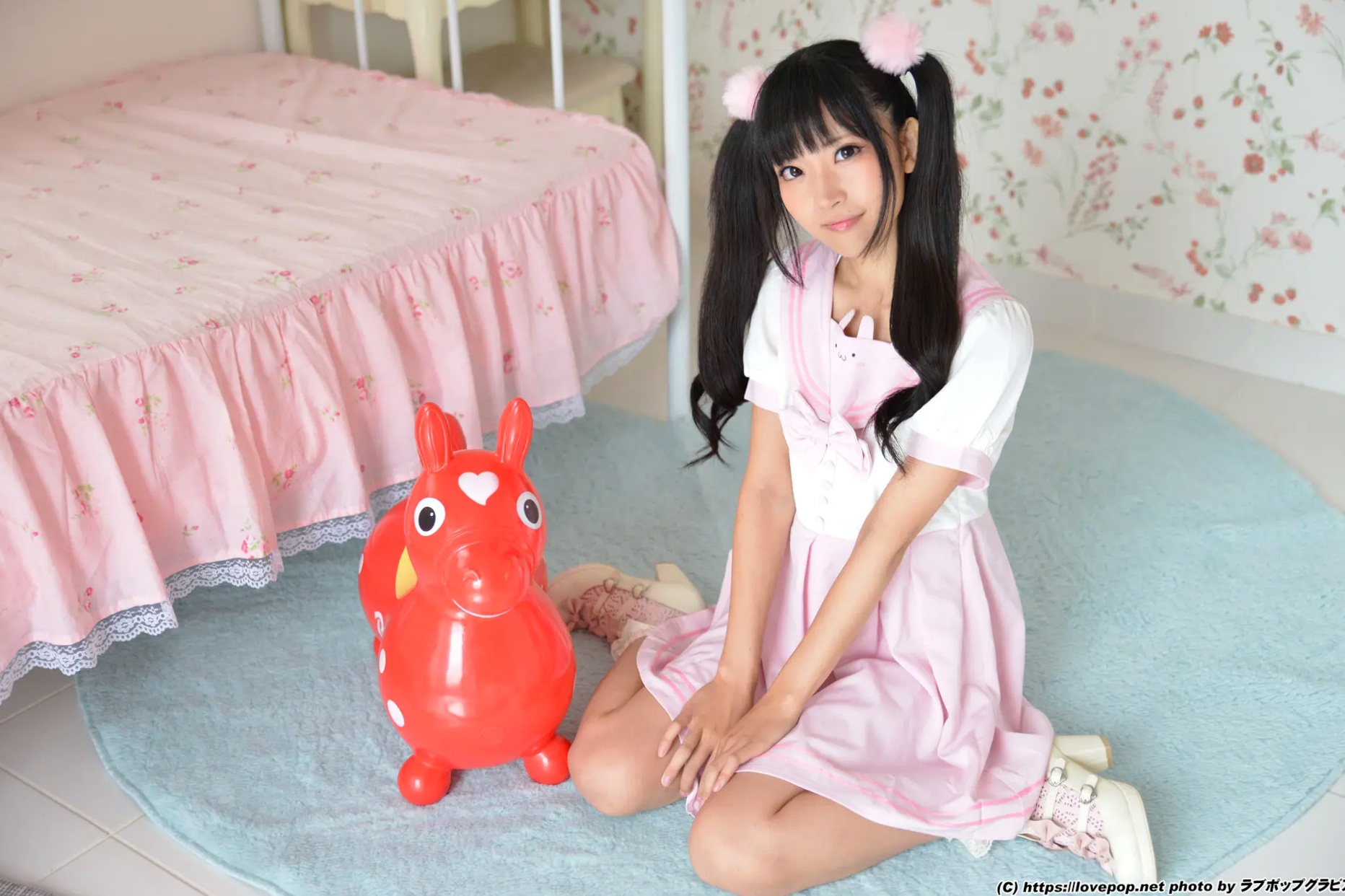 [LOVEPOP] 甘栗いるふ Irufu Amaguri 粉色水手服双马尾萌系甜美私房写真 09 [62P]