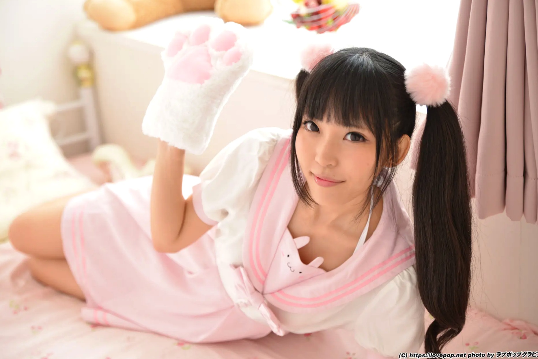 [LOVEPOP] 甘栗いるふ Irufu Amaguri 粉色水手服双马尾萌系甜美私房写真 09 [62P]