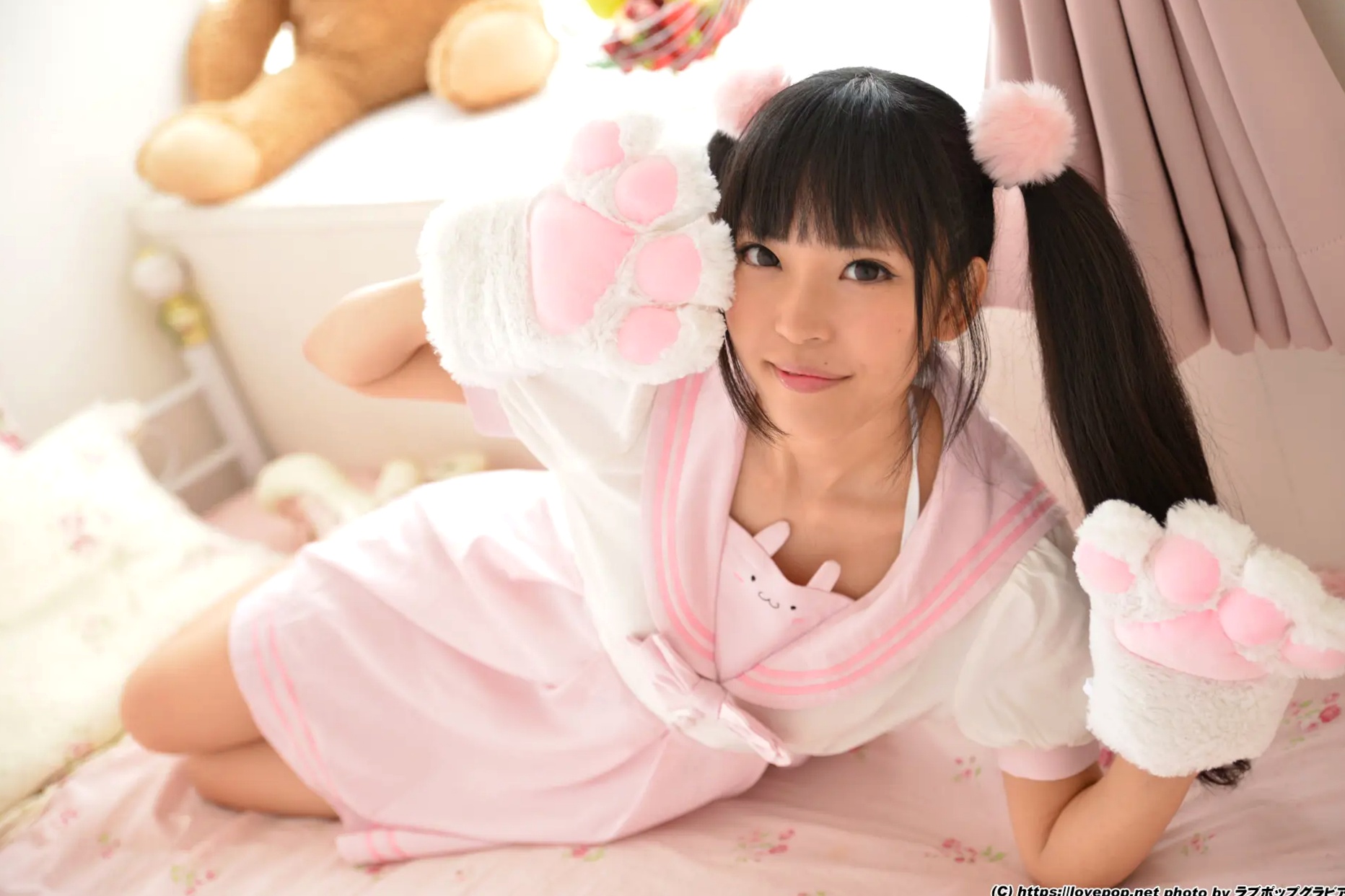 [LOVEPOP] 甘栗いるふ Irufu Amaguri 粉色水手服双马尾萌系甜美私房写真 09 [62P]