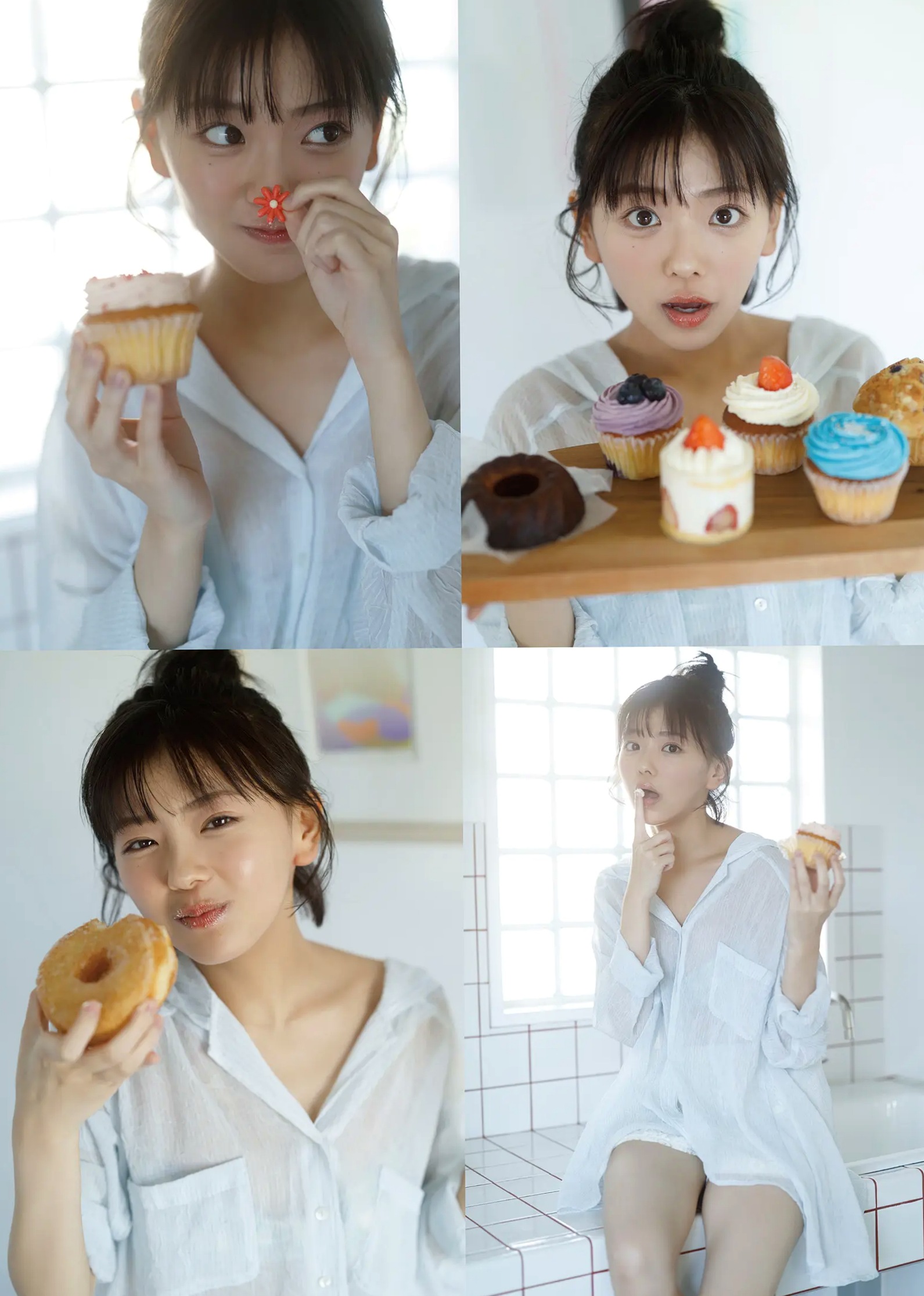 大熊杏優 - 阳光家居白色比基尼清纯性感写真[53P]