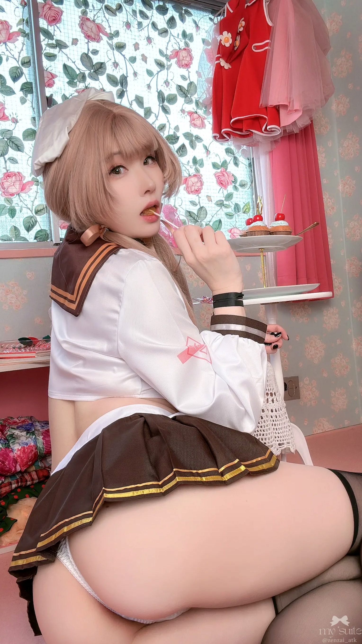 (Cosplay) [my suite] Atsuki あつき - Valentine Bready 2026 [235P] 情人节大尺度女仆装黑丝诱惑写真