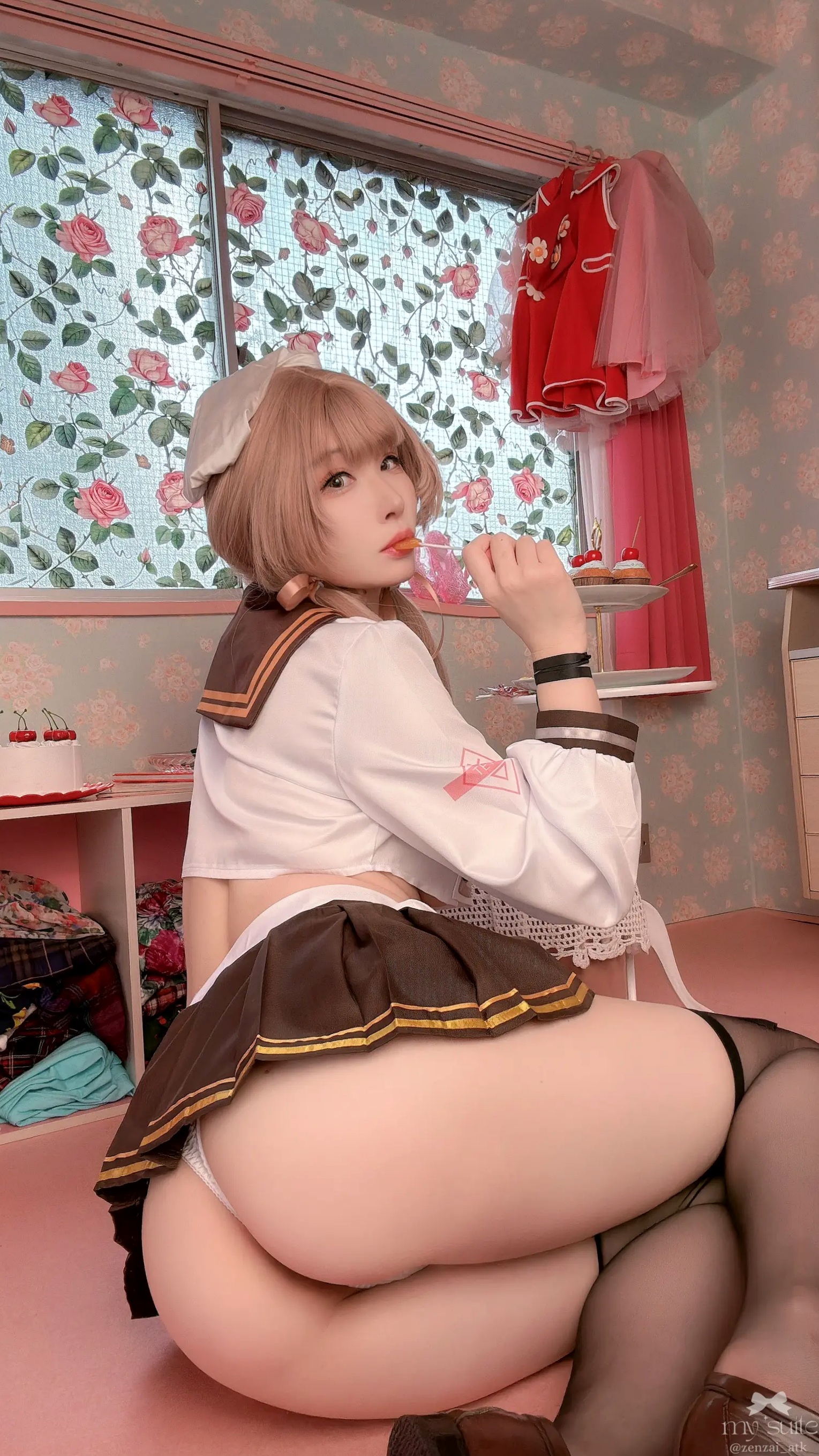 (Cosplay) [my suite] Atsuki あつき - Valentine Bready 2026 [235P] 情人节大尺度女仆装黑丝诱惑写真