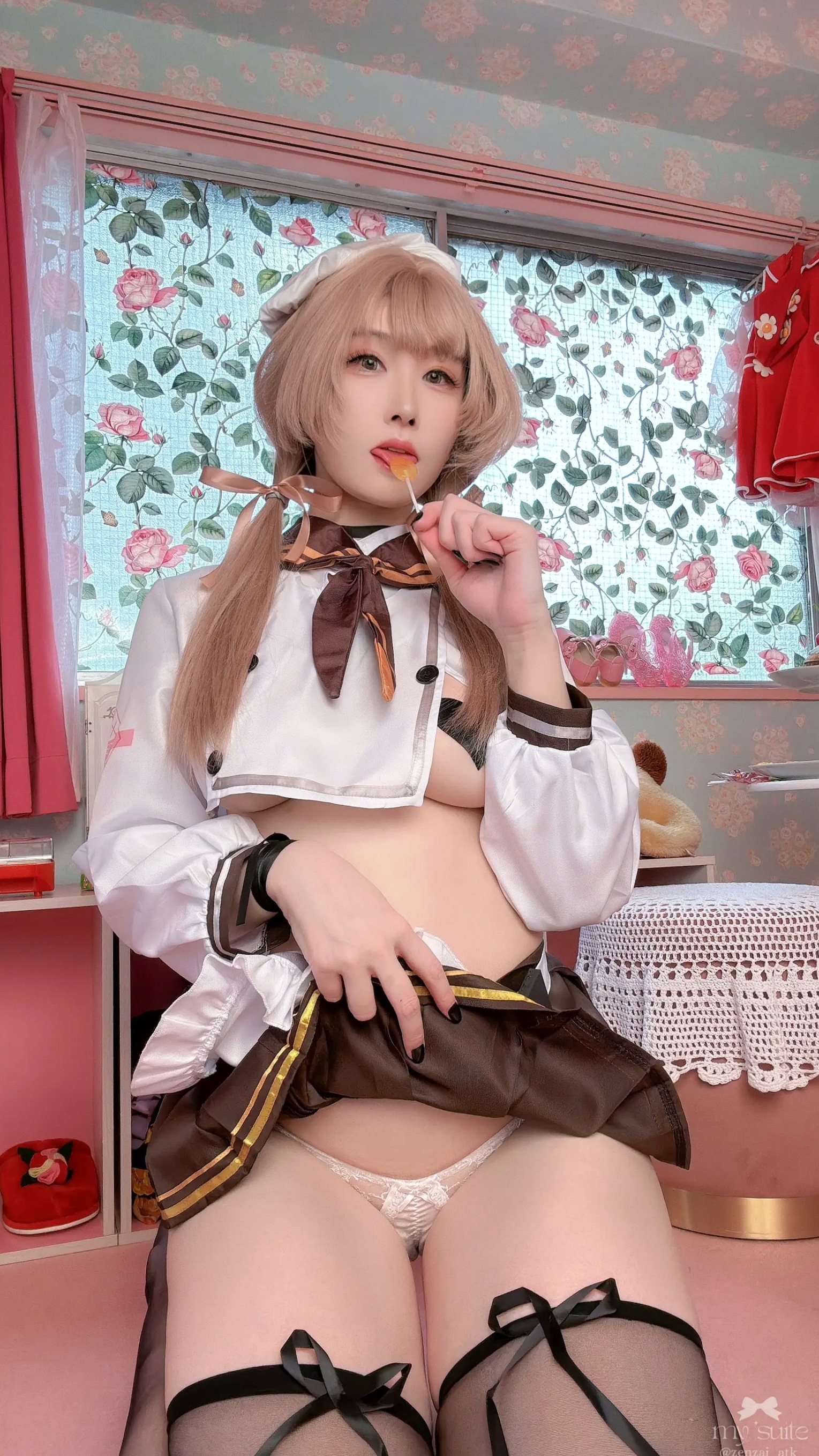 (Cosplay) [my suite] Atsuki あつき - Valentine Bready 2026 [235P] 情人节大尺度女仆装黑丝诱惑写真