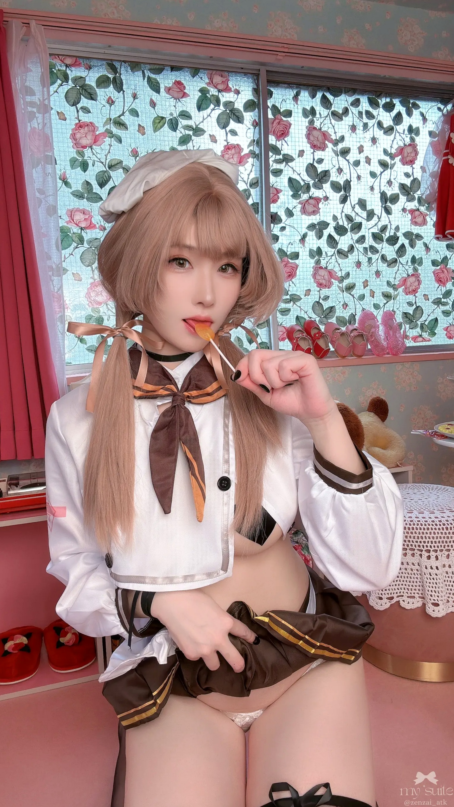 (Cosplay) [my suite] Atsuki あつき - Valentine Bready 2026 [235P] 情人节大尺度女仆装黑丝诱惑写真