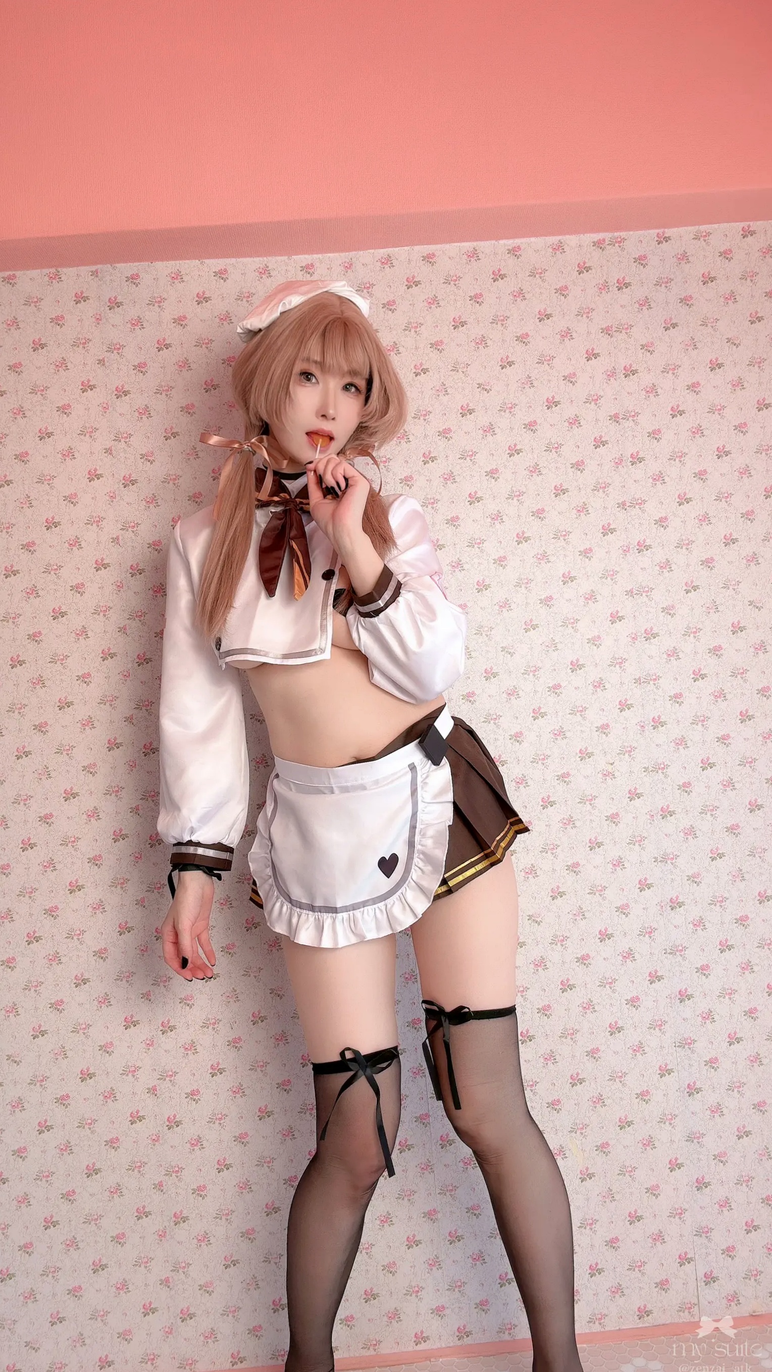 (Cosplay) [my suite] Atsuki あつき - Valentine Bready 2026 [235P] 情人节大尺度女仆装黑丝诱惑写真