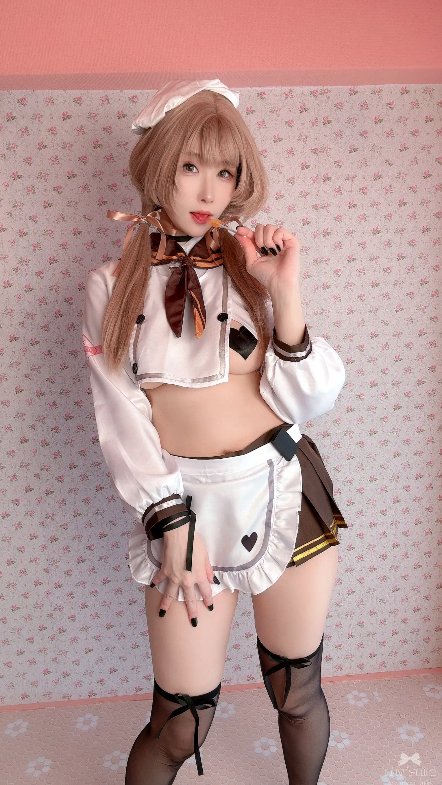 (Cosplay) [my suite] Atsuki あつき - Valentine Bready 2026 [235P] 情人节大尺度女仆装黑丝诱惑写真